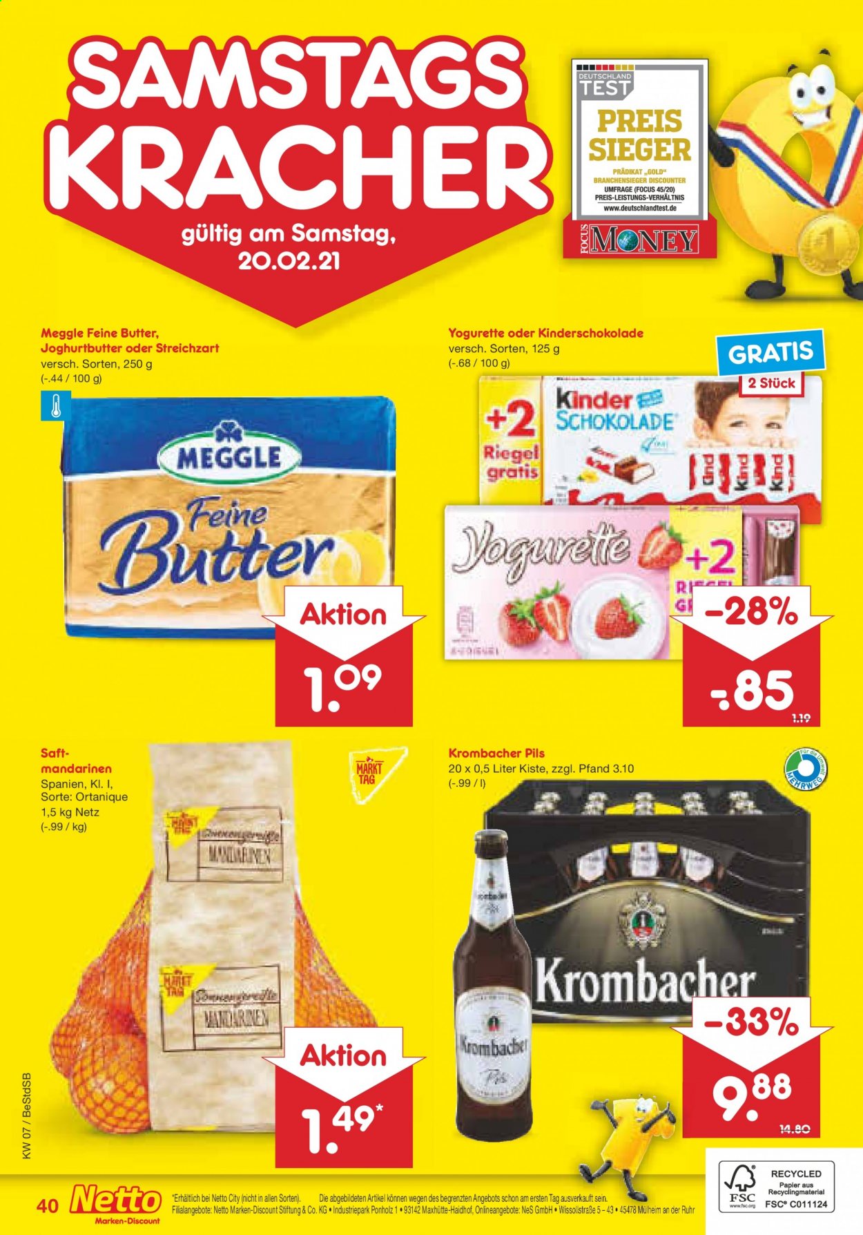 Netto Marken-Discount Prospekte  - 15.02.2021 - 20.02.2021. Seite 40