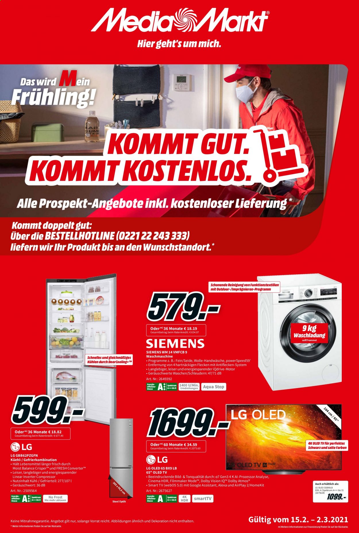 MediaMarkt Prospekte  - 15.02.2021 - 2.03.2021. Seite 1