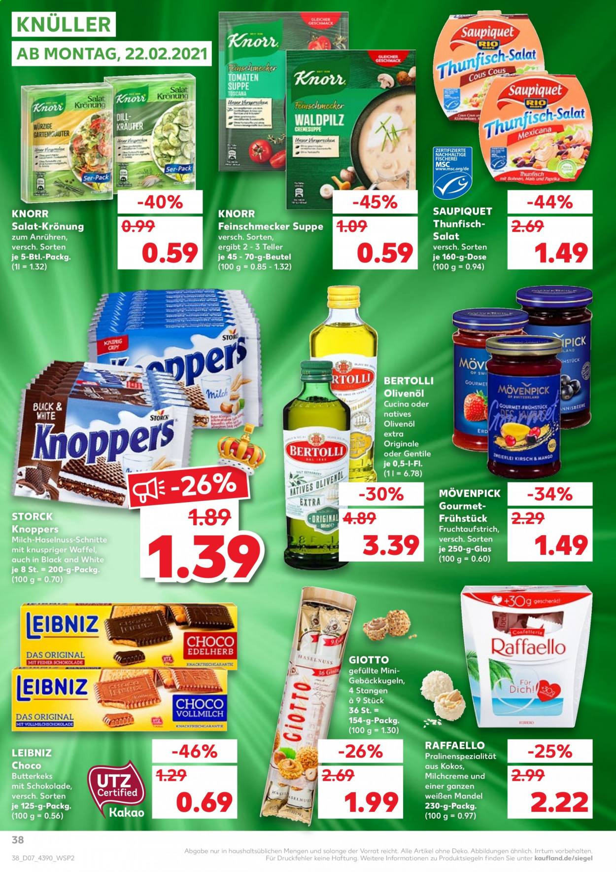 Kaufland Prospekte  - 18.02.2021 - 24.02.2021. Seite 38