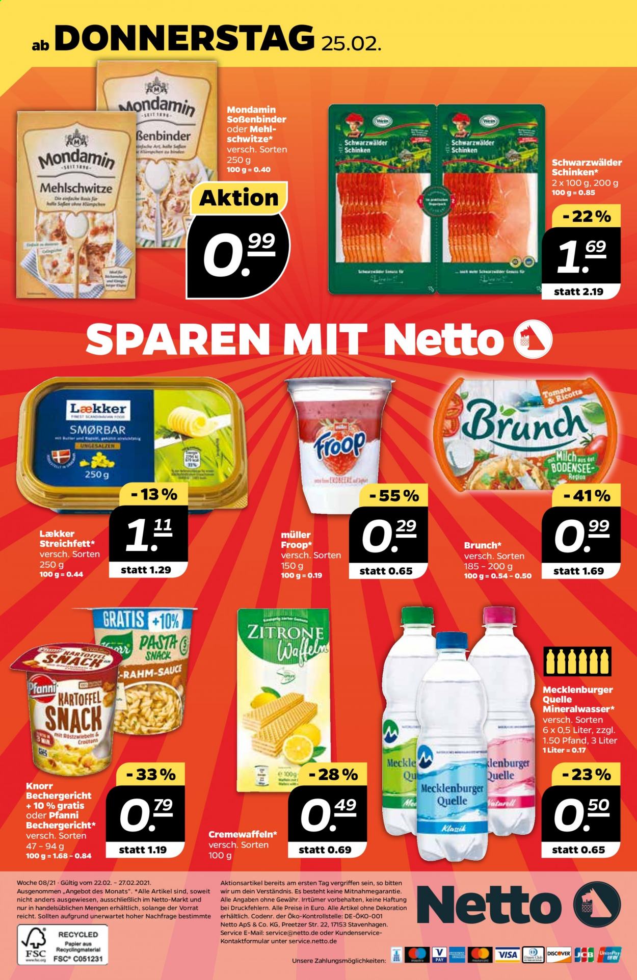 Netto Prospekte  - 22.02.2021 - 27.02.2021. Seite 28