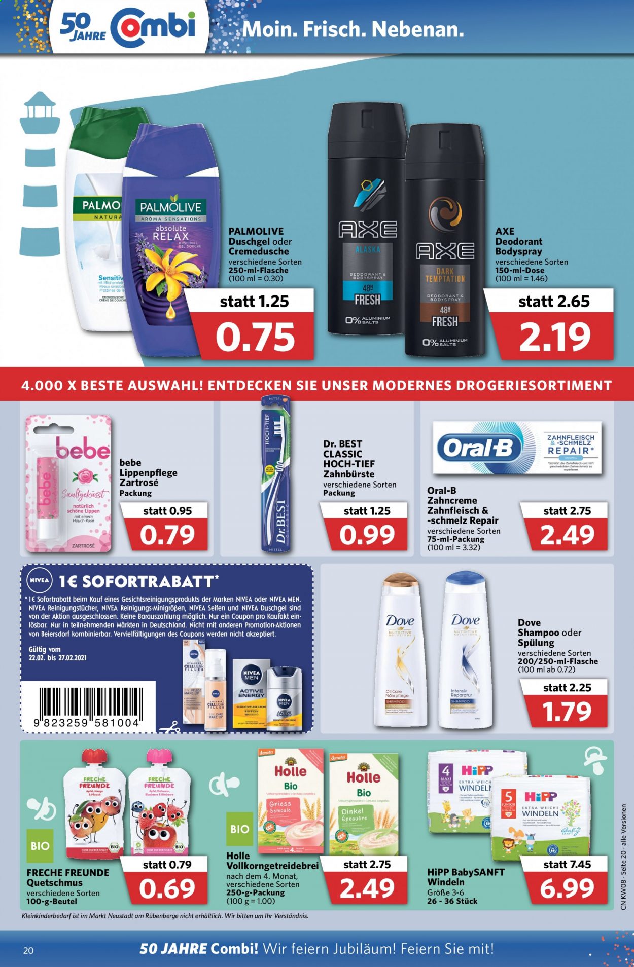 Combi Prospekte  - 22.02.2021 - 27.02.2021. Seite 20