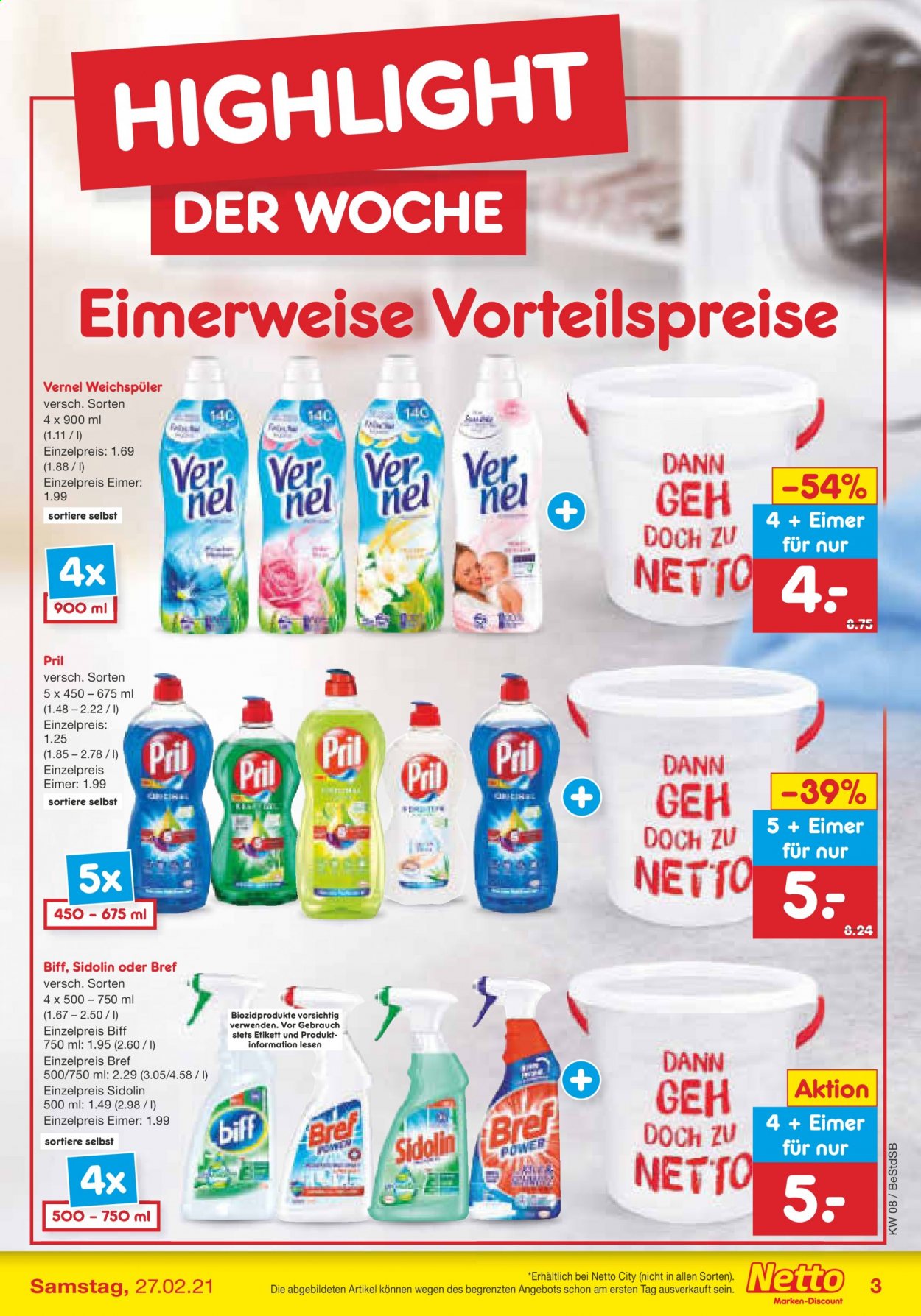 Netto Marken-Discount Prospekte  - 22.02.2021 - 27.02.2021. Seite 3