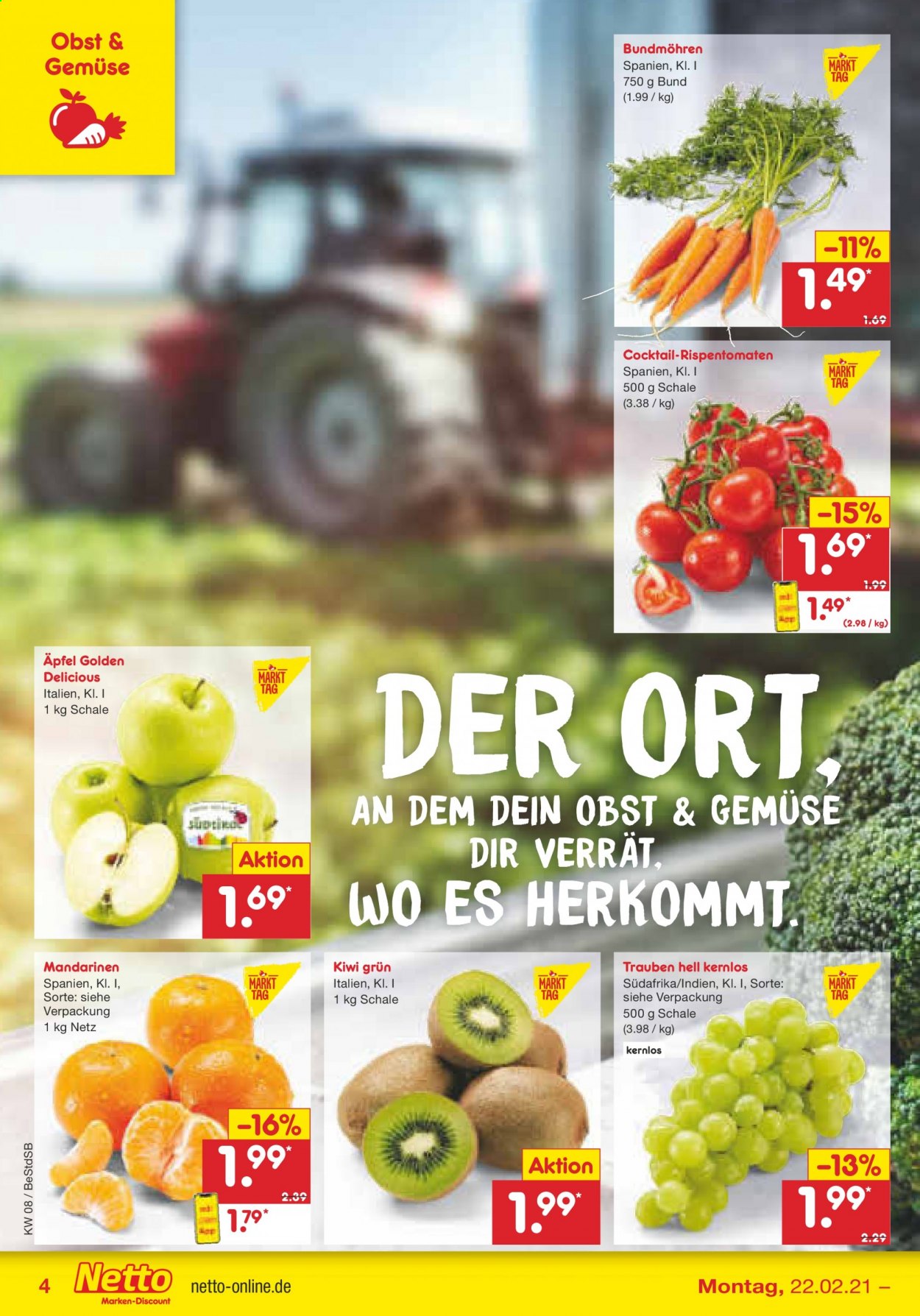 Netto Marken-Discount Prospekte  - 22.02.2021 - 27.02.2021. Seite 4