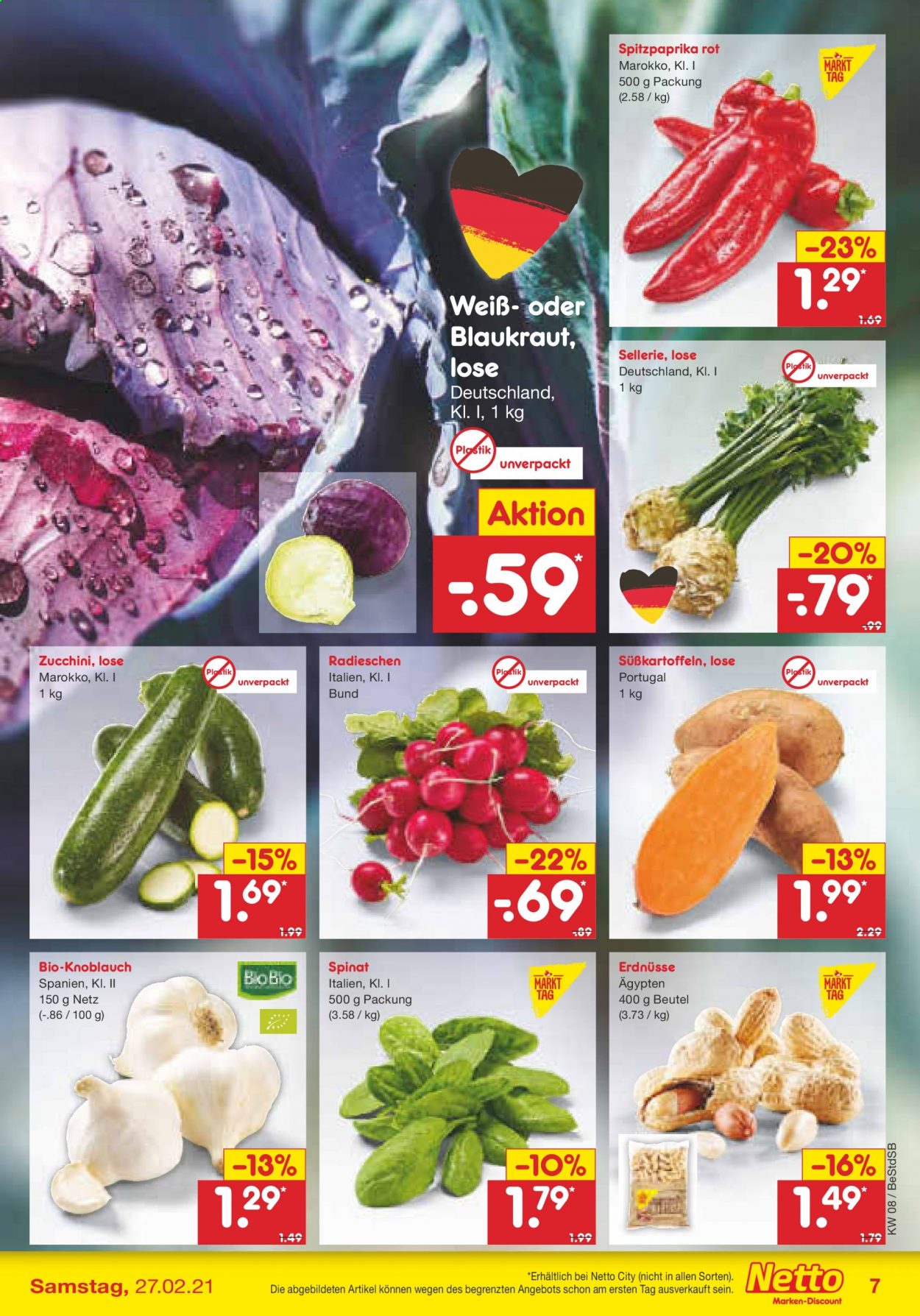Netto Marken-Discount Prospekte  - 22.02.2021 - 27.02.2021. Seite 7