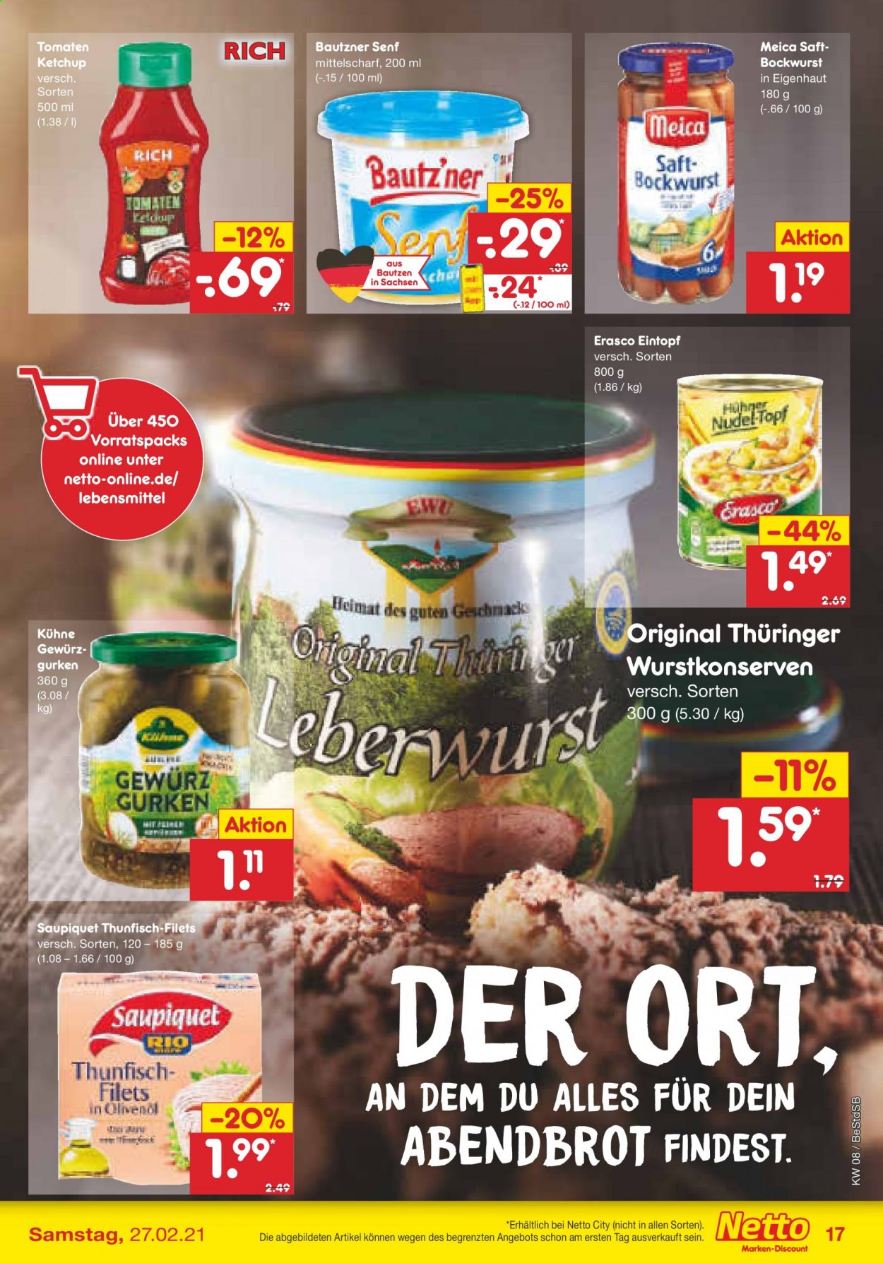 Netto Marken-Discount Prospekte  - 22.02.2021 - 27.02.2021. Seite 17