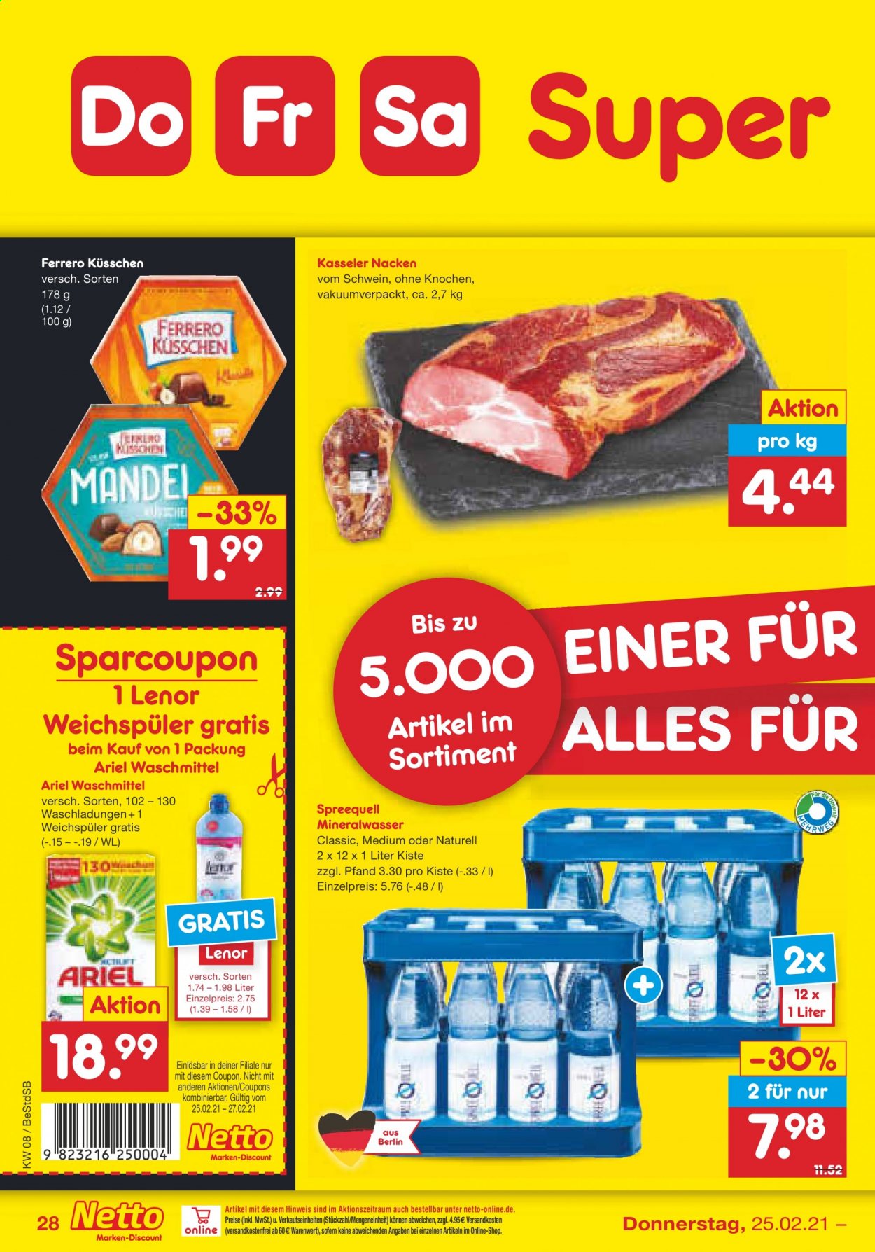 Netto Marken-Discount Prospekte  - 22.02.2021 - 27.02.2021. Seite 28
