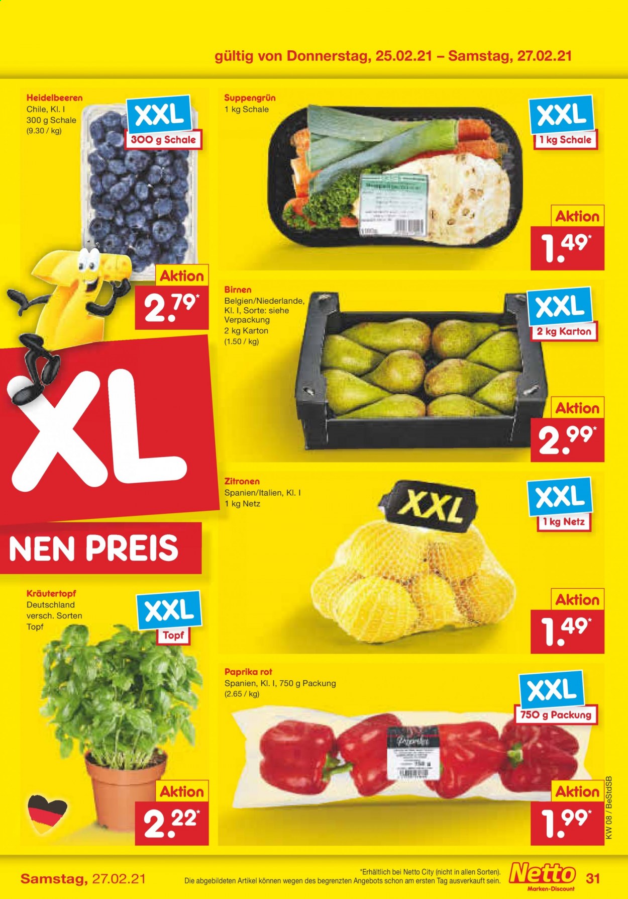 Netto Marken-Discount Prospekte  - 22.02.2021 - 27.02.2021. Seite 31