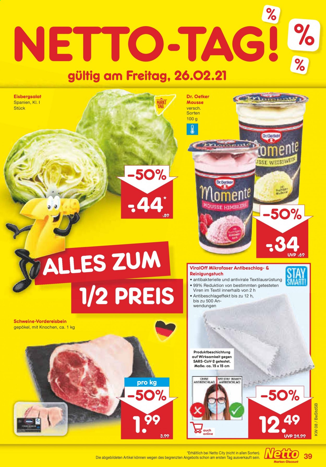 Netto Marken-Discount Prospekte  - 22.02.2021 - 27.02.2021. Seite 39