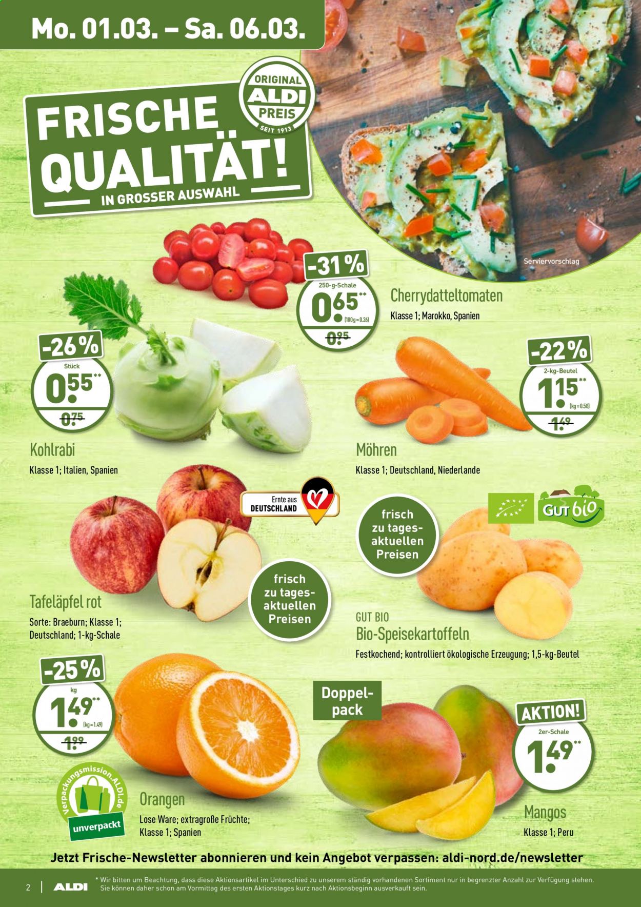 ALDI Nord Prospekte  - 1.03.2021 - 6.03.2021. Seite 2