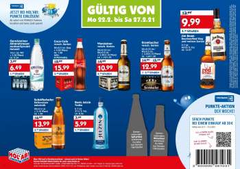 Prospekte Hol'ab! Getränkemarkt - 22.2.2021 - 27.2.2021.