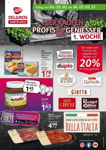 Prospekte Selgros - 25.2.2021 - 3.3.2021.