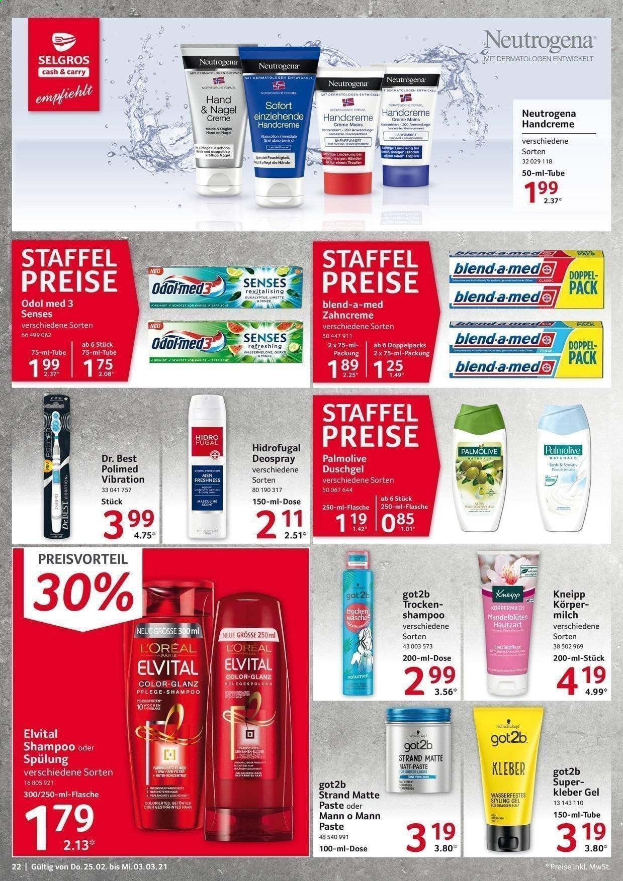 Selgros Prospekte  - 25.02.2021 - 3.03.2021. Seite 22