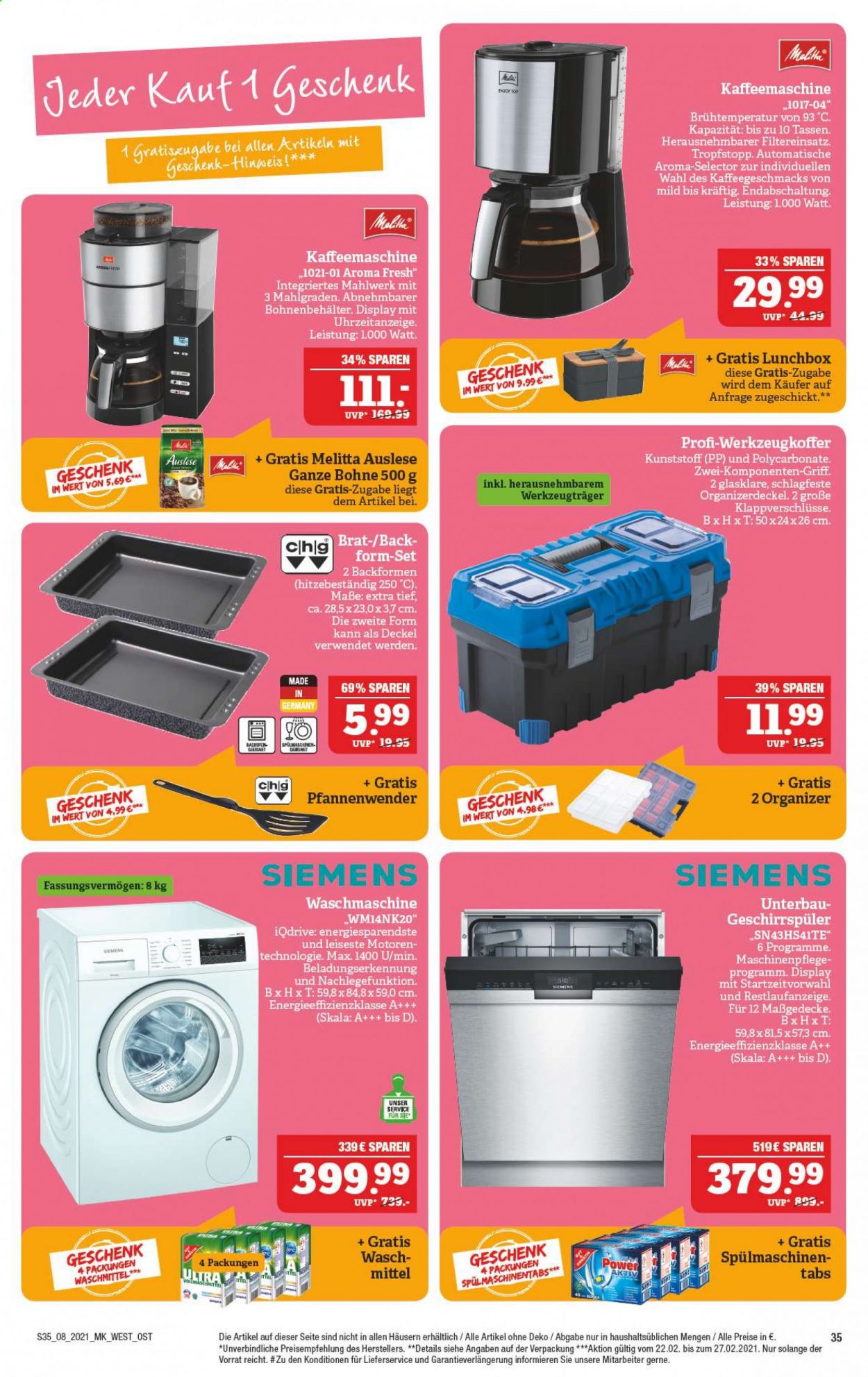 Marktkauf Prospekte  - 22.02.2021 - 27.02.2021. Seite 35