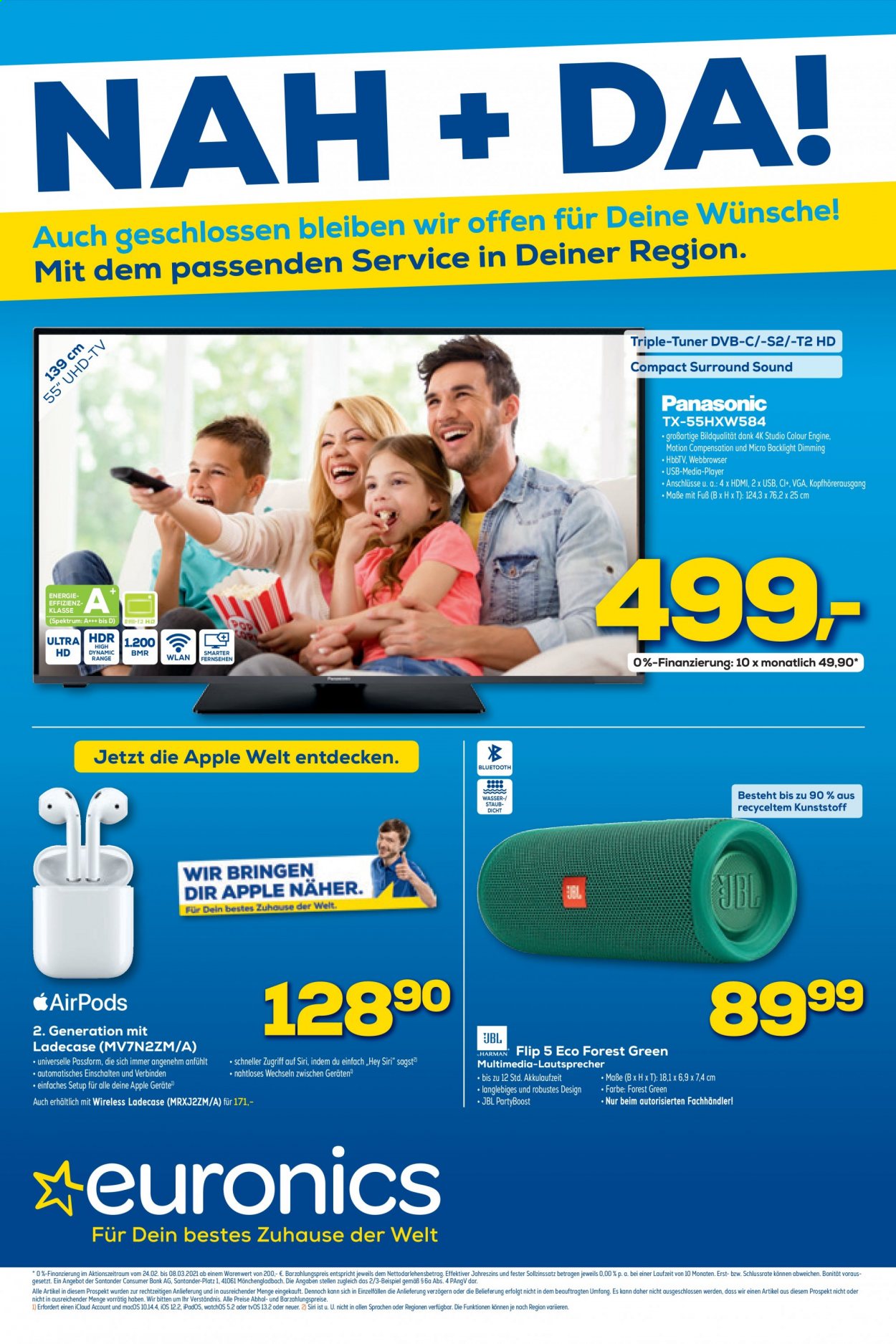 Euronics Prospekte  - 24.02.2021 - 3.03.2021. Seite 1