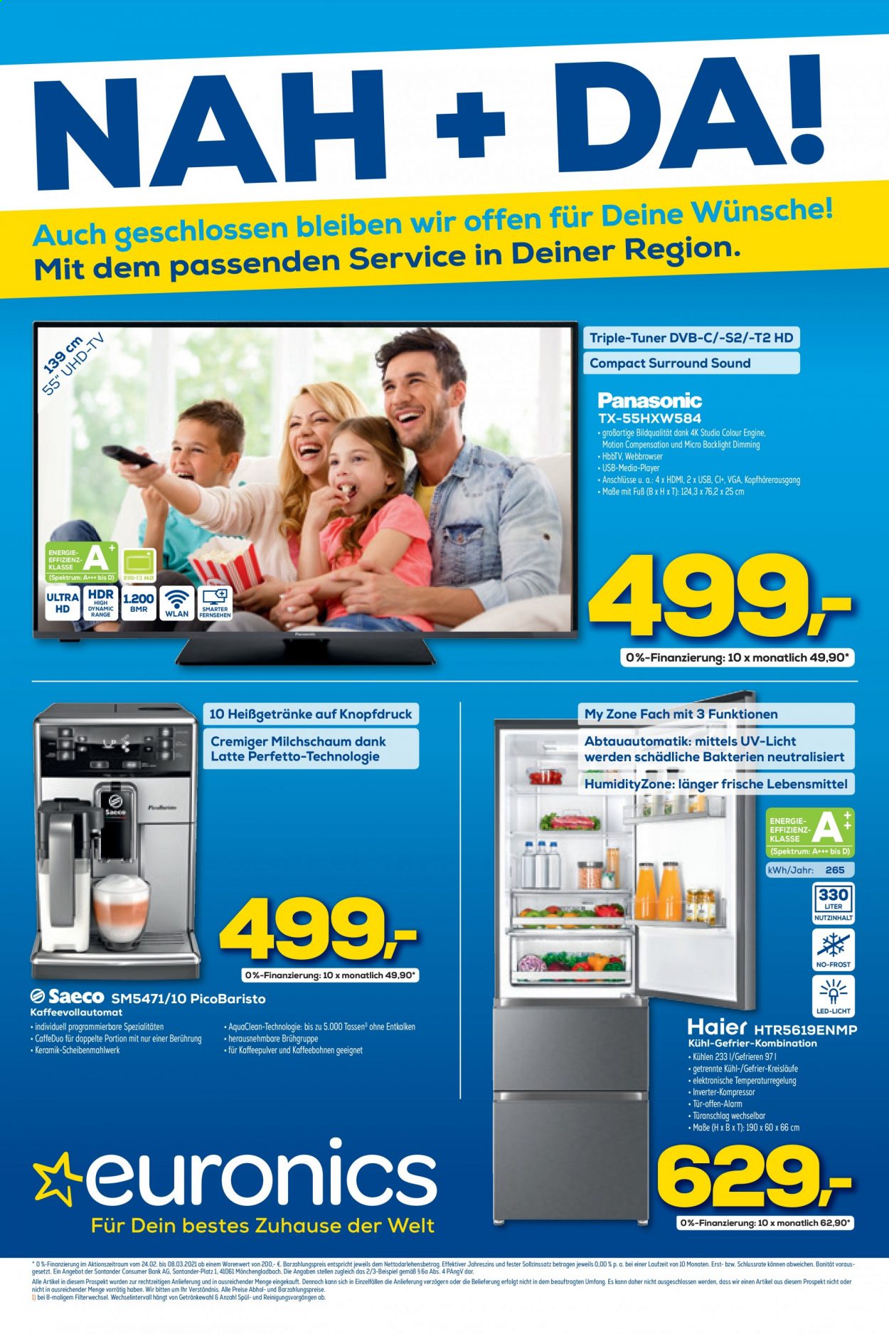 Euronics Prospekte  - 24.02.2021 - 3.03.2021. Seite 1