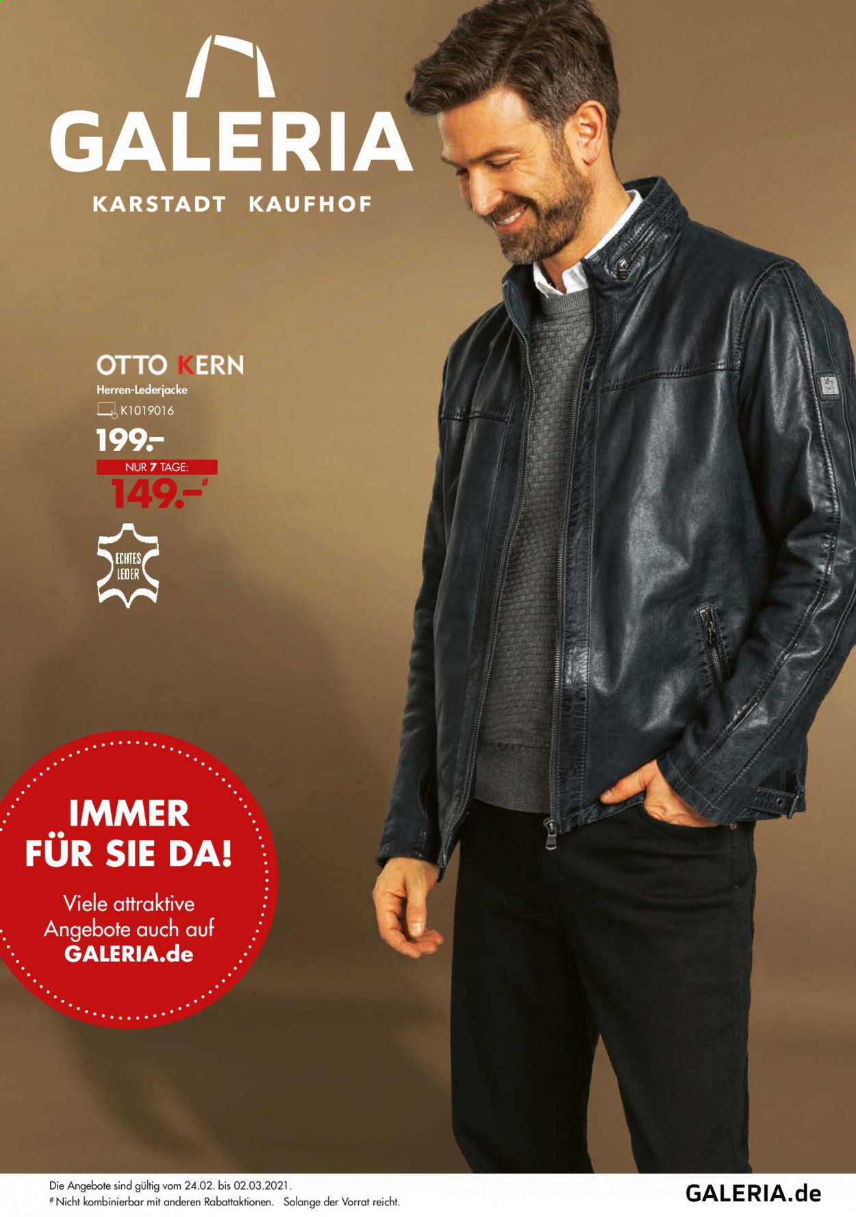 GALERIA Karstadt Kaufhof Prospekte  - 24.02.2021 - 2.03.2021. Seite 1