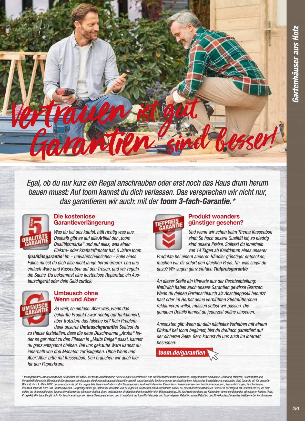 toom Baumarkt Prospekte . Seite 281