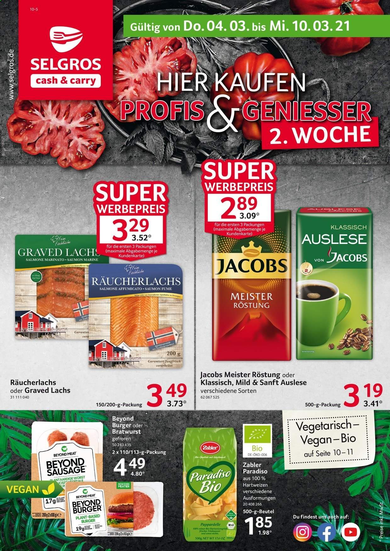 Selgros Prospekte  - 4.03.2021 - 10.03.2021. Seite 1
