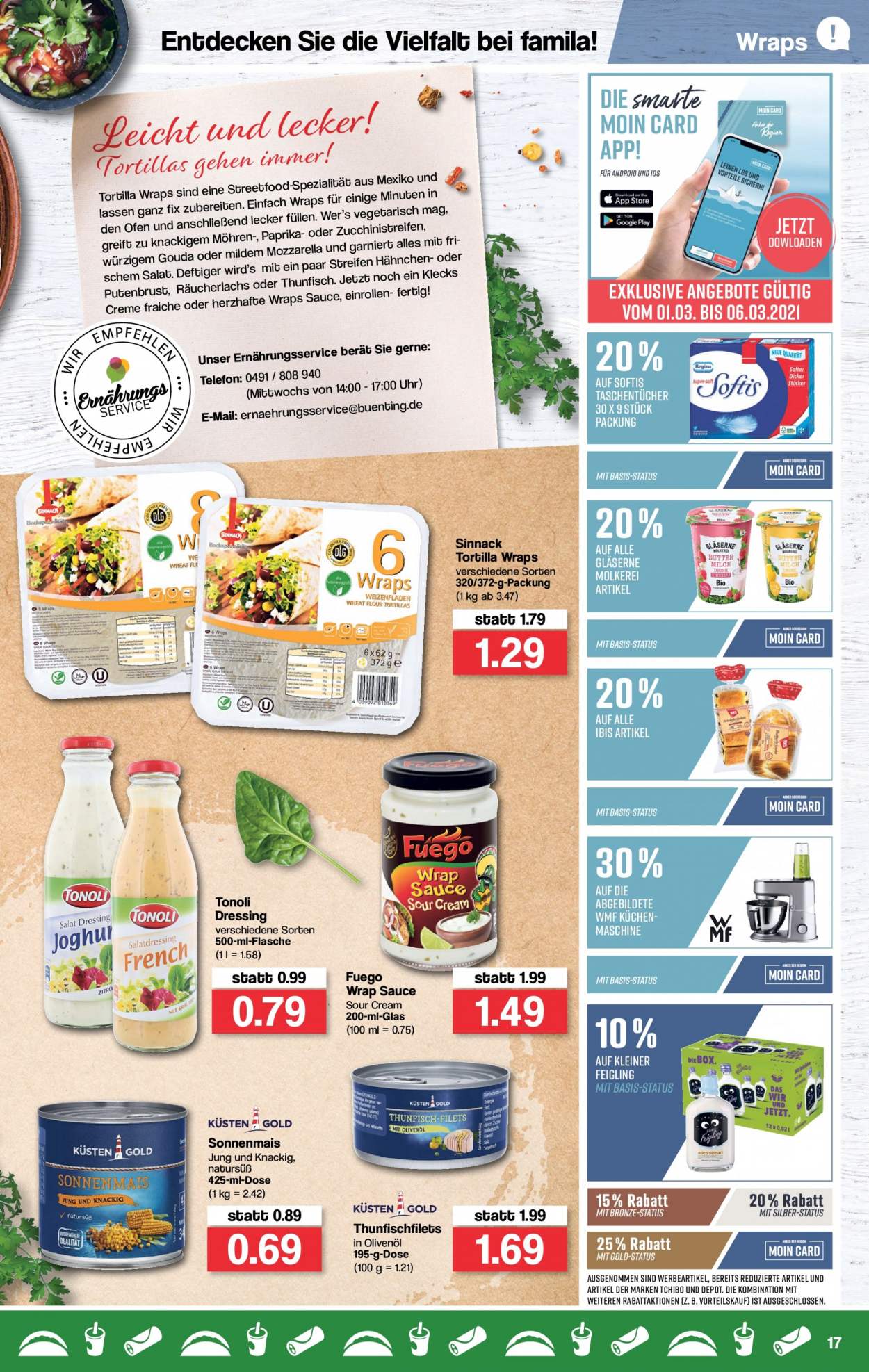 famila Prospekte  - 1.03.2021 - 6.03.2021. Seite 17