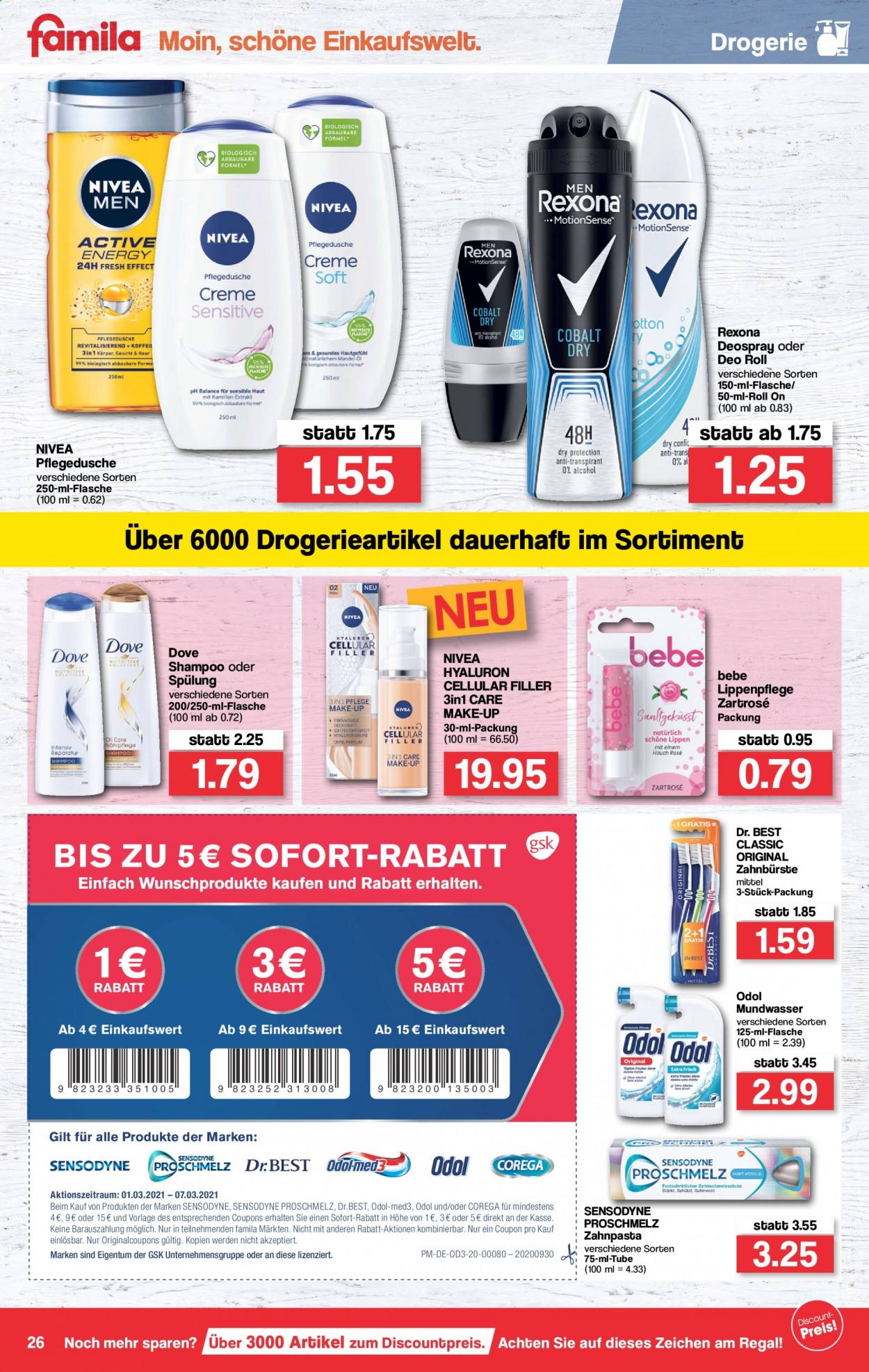 famila Prospekte  - 1.03.2021 - 6.03.2021. Seite 26