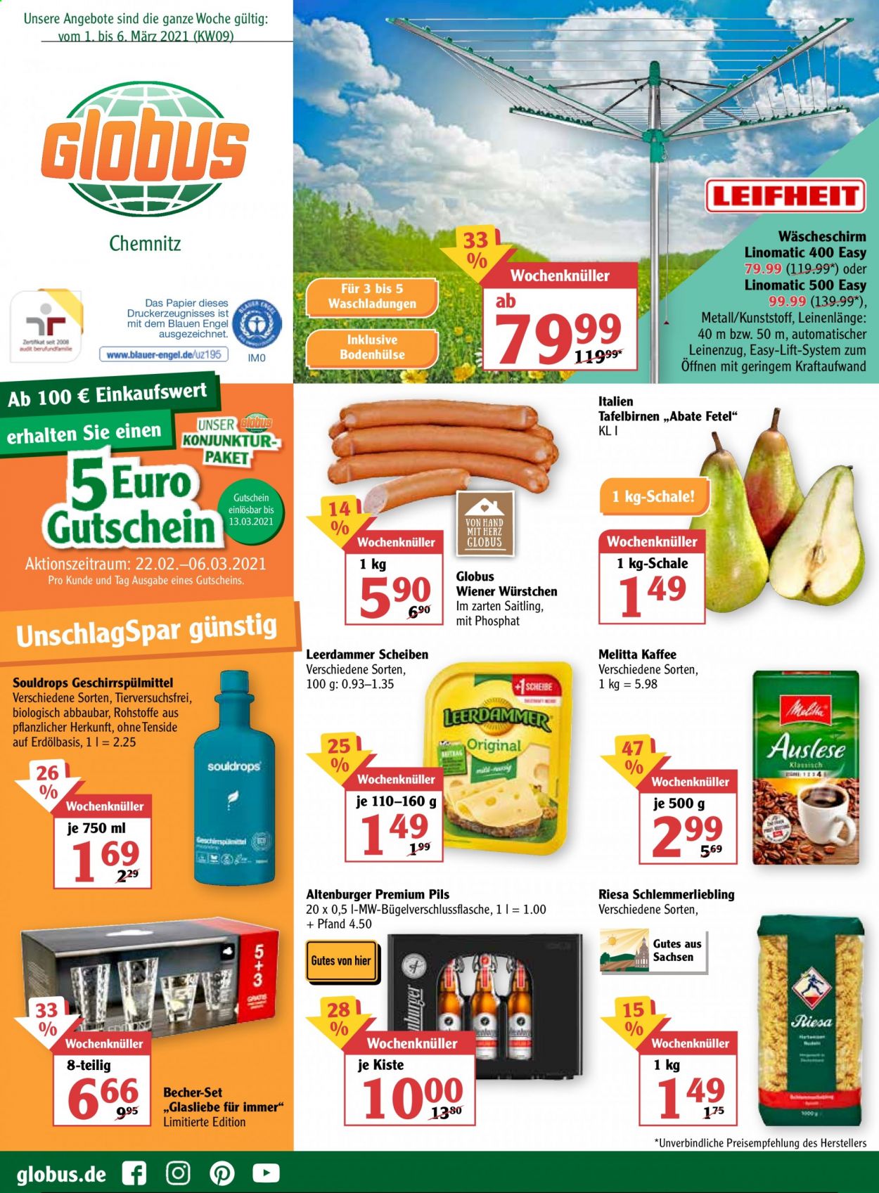 Globus Prospekte  - 1.03.2021 - 6.03.2021. Seite 1
