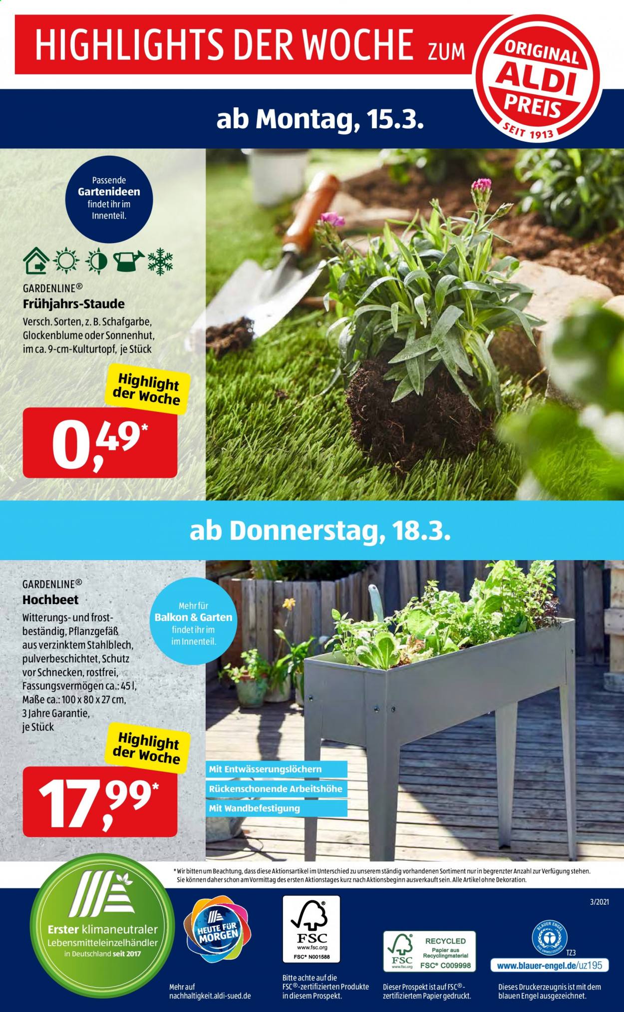ALDI SÜD Prospekte  - 15.03.2021 - 20.03.2021. Seite 34