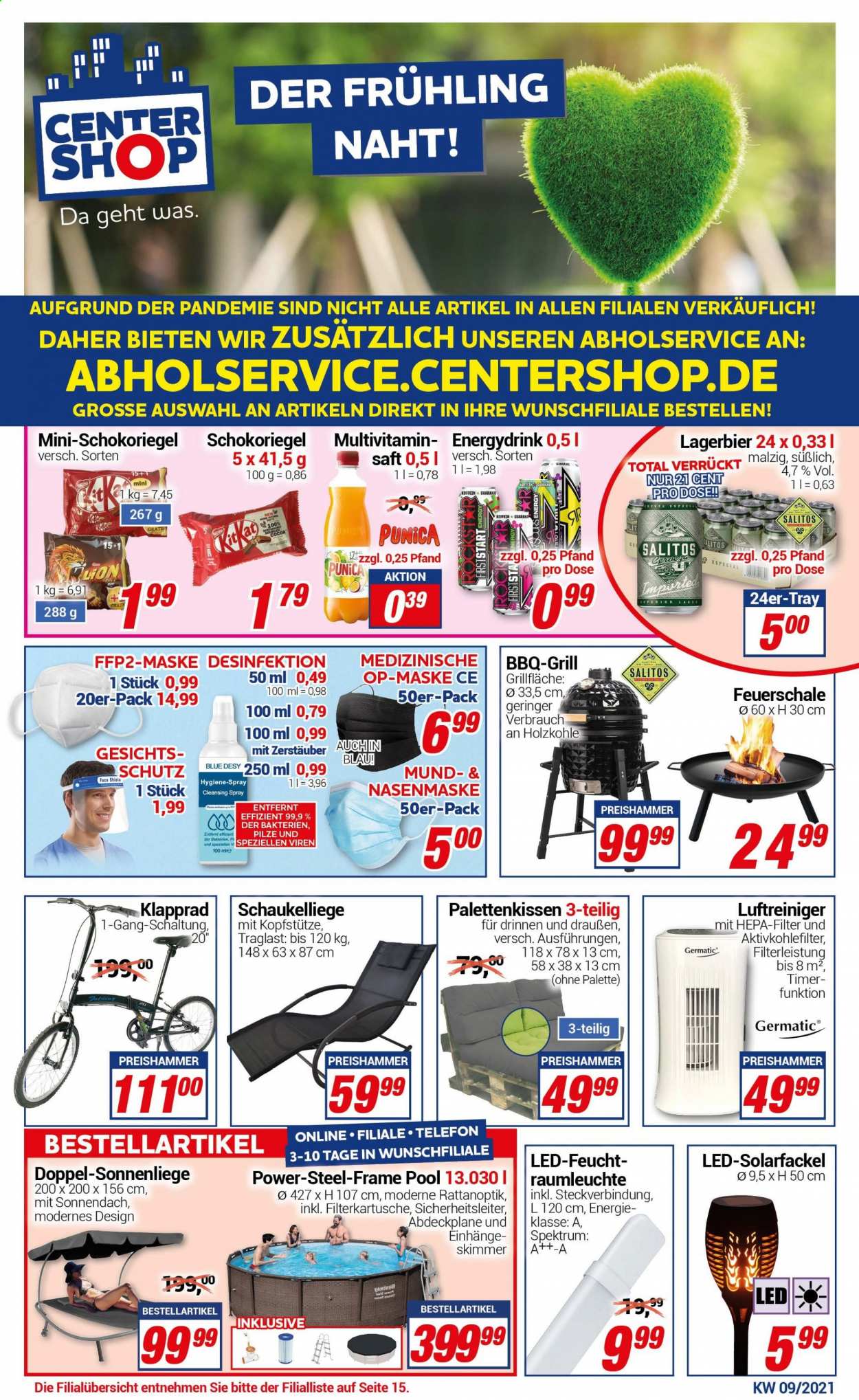 CENTERSHOP Prospekte  - 1.03.2021 - 6.03.2021. Seite 1