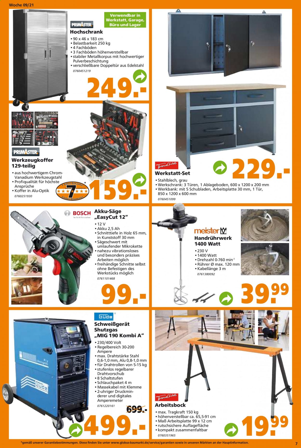 Globus Baumarkt Prospekte  - 1.03.2021 - 6.03.2021. Seite 7