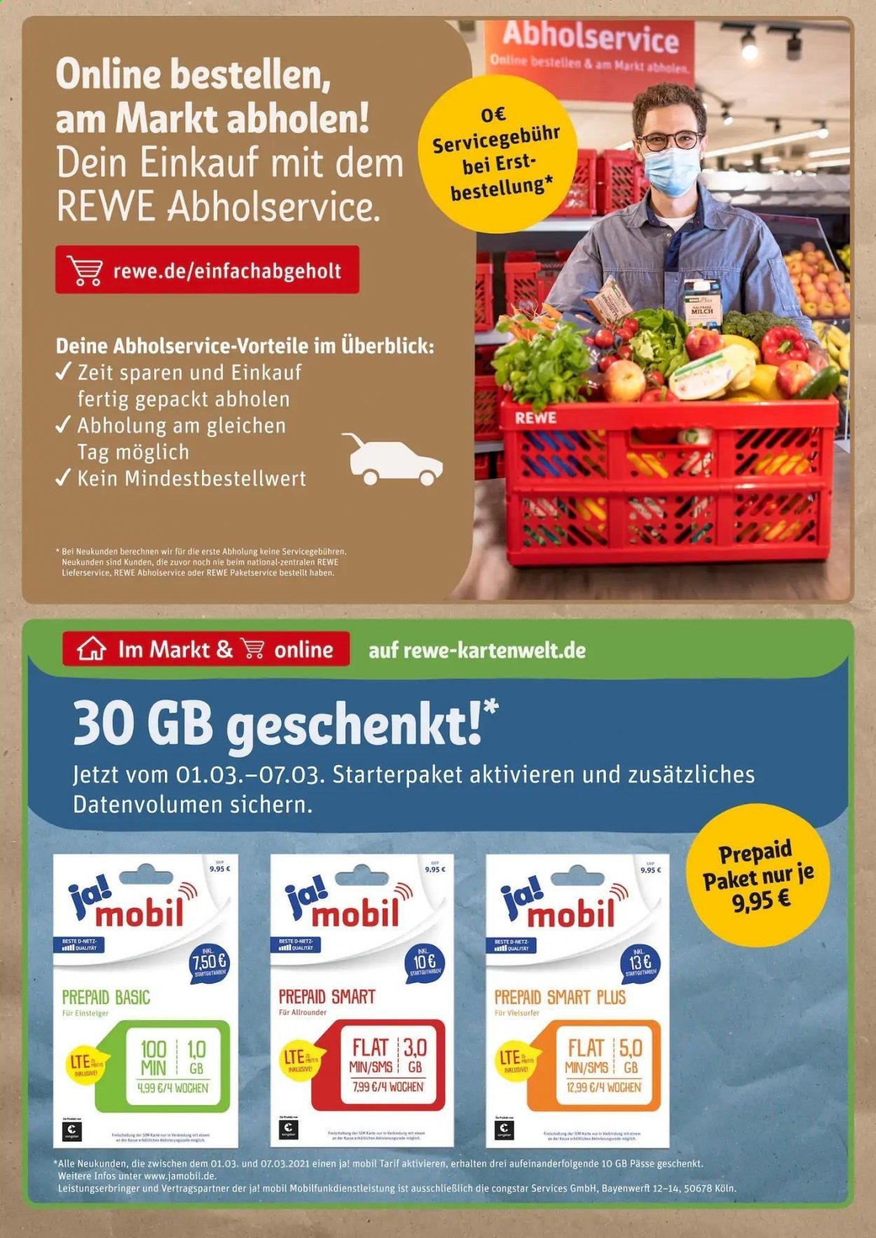 REWE Prospekte  - 1.03.2021 - 6.03.2021. Seite 18