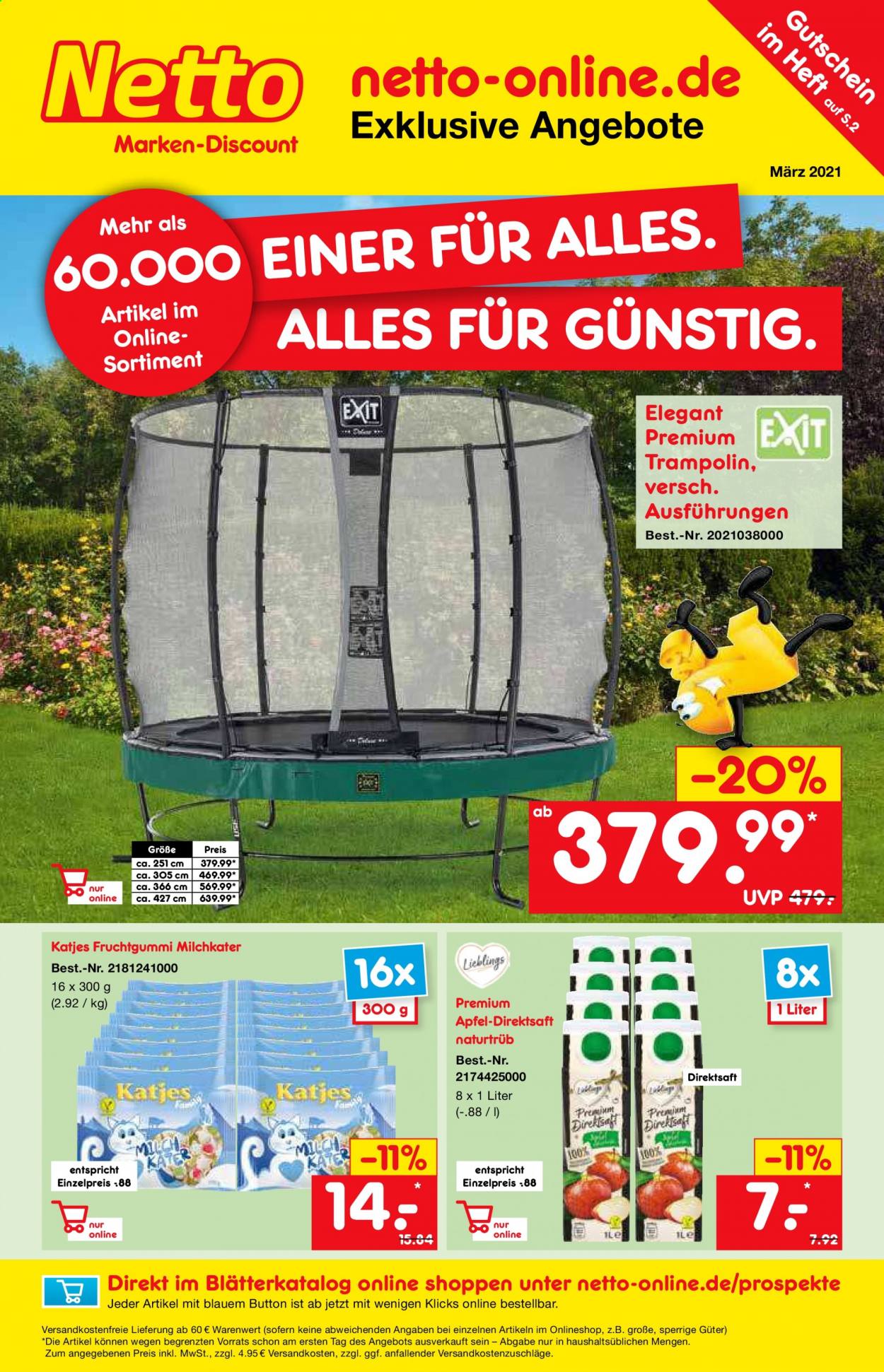 Netto Marken-Discount Prospekte  - 1.03.2021 - 31.03.2021. Seite 1