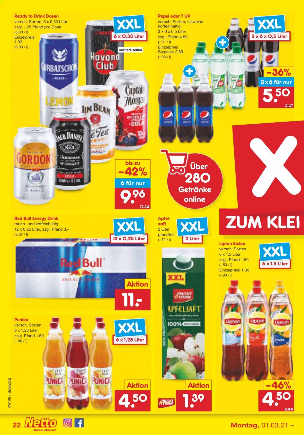 Netto Marken-Discount Prospekte  - 1.03.2021 - 6.03.2021. Seite 22