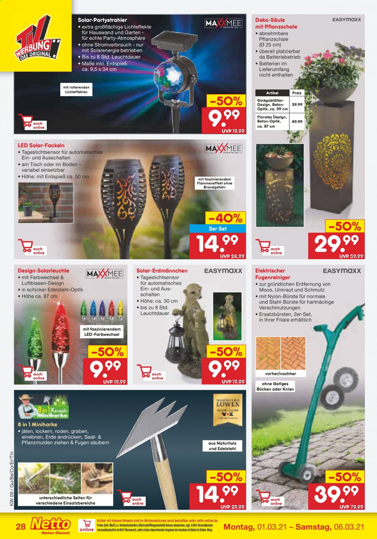 Netto Marken-Discount Prospekte  - 1.03.2021 - 6.03.2021. Seite 28