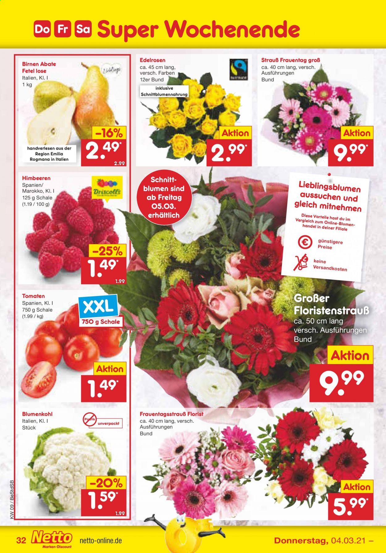 Netto Marken-Discount Prospekte  - 1.03.2021 - 6.03.2021. Seite 32