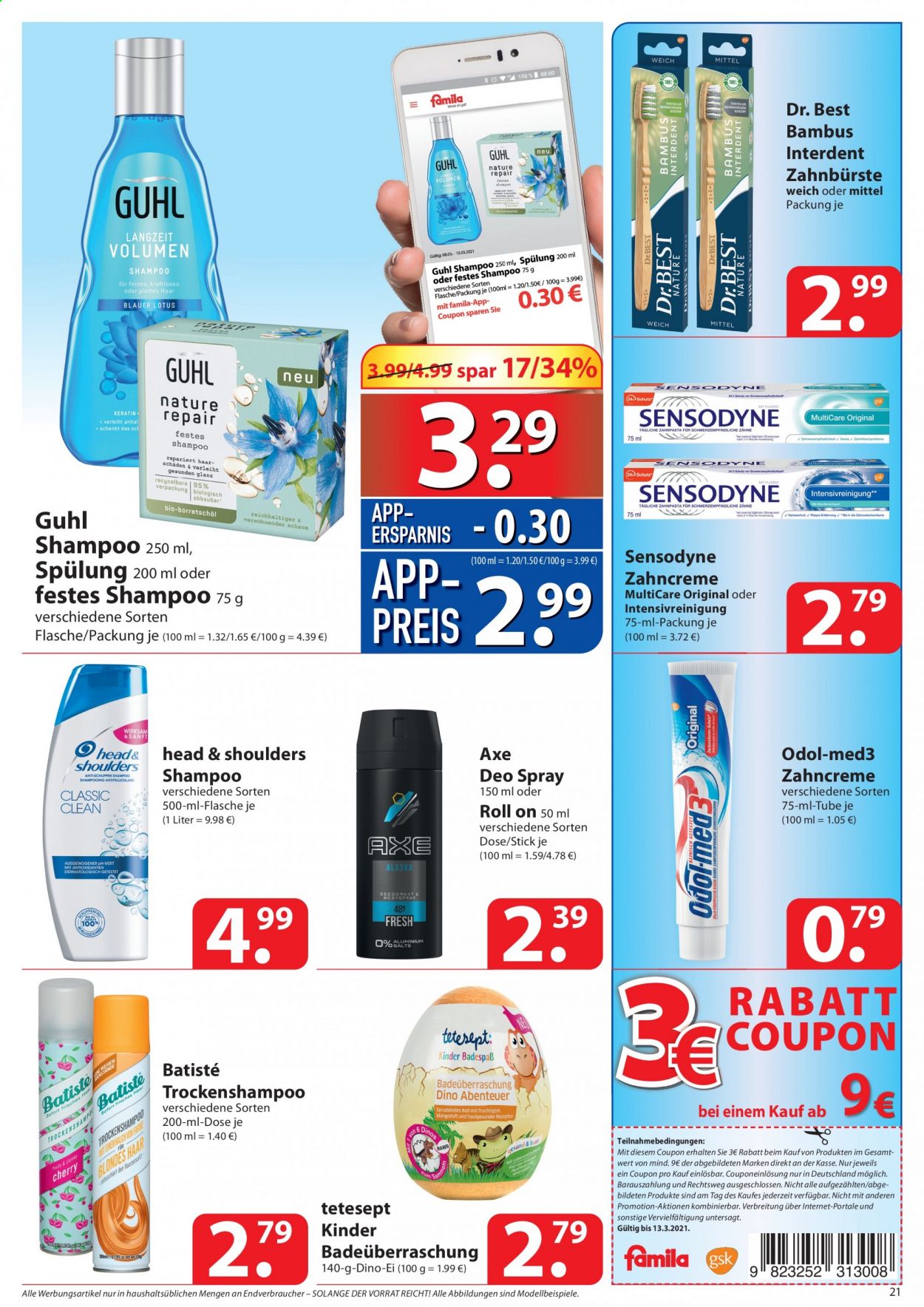 famila Prospekte  - 8.03.2021 - 13.03.2021. Seite 21