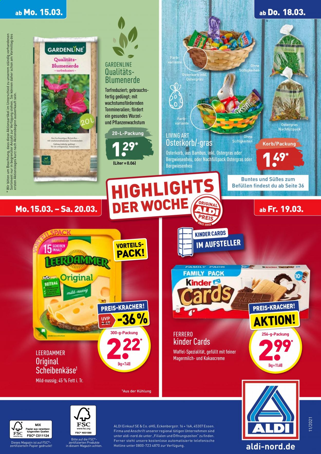 ALDI Nord Prospekte  - 15.03.2021 - 20.03.2021. Seite 44