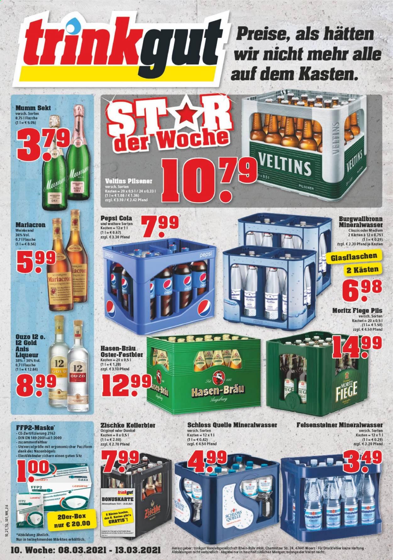 trinkgut Prospekte  - 8.03.2021 - 13.03.2021. Seite 1