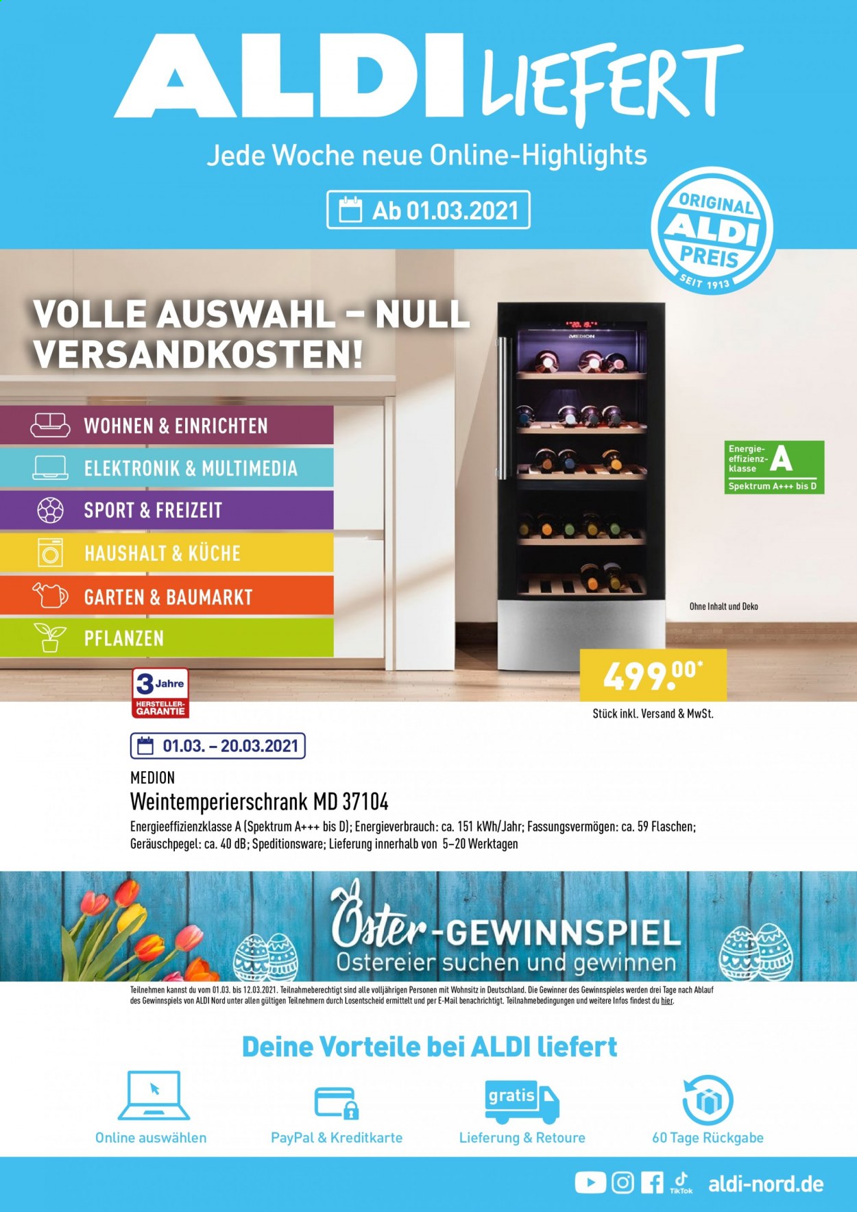 thumbnail - Prospekte ALDI Nord - Produkte in Aktion - Medion, Spektrum. Seite 1.