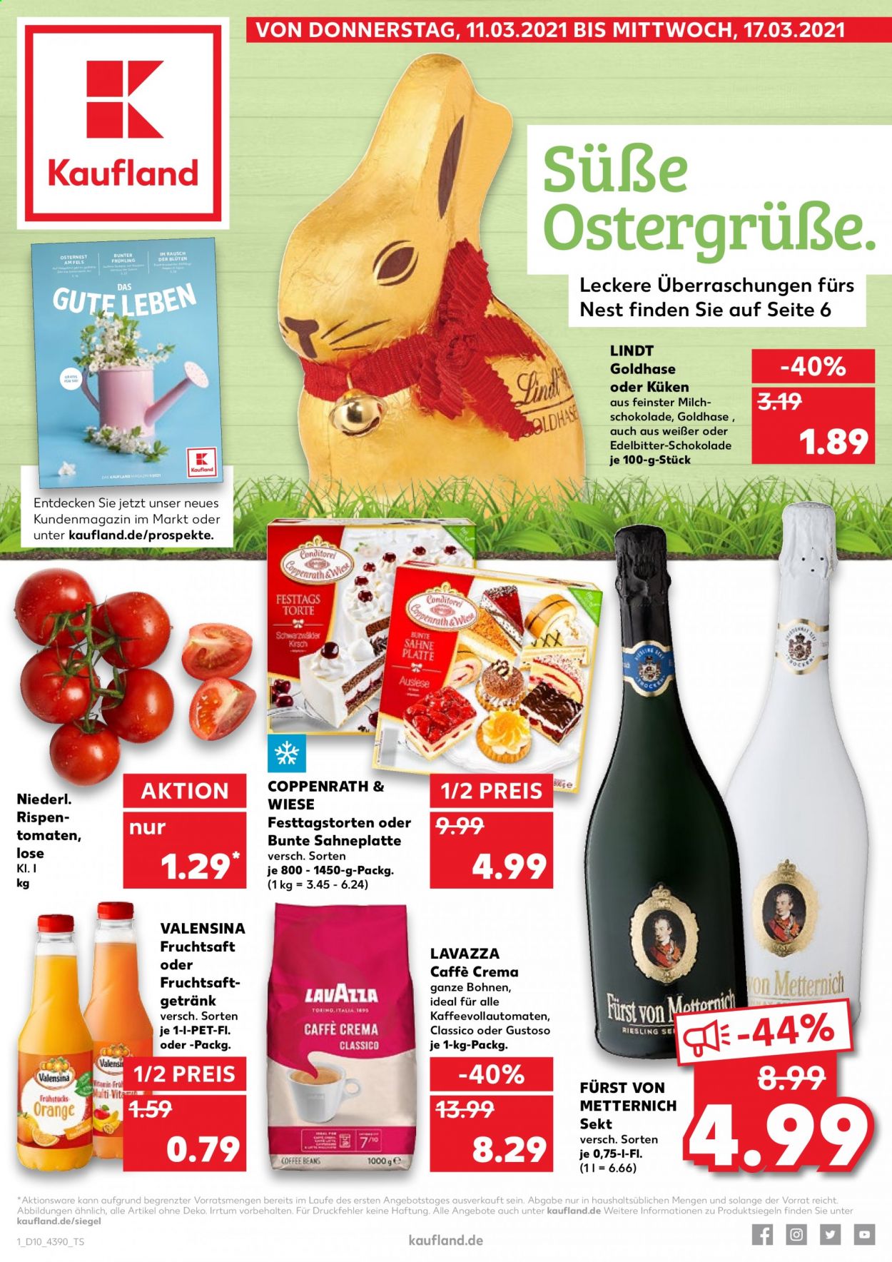 Kaufland Prospekte  - 11.03.2021 - 17.03.2021. Seite 1