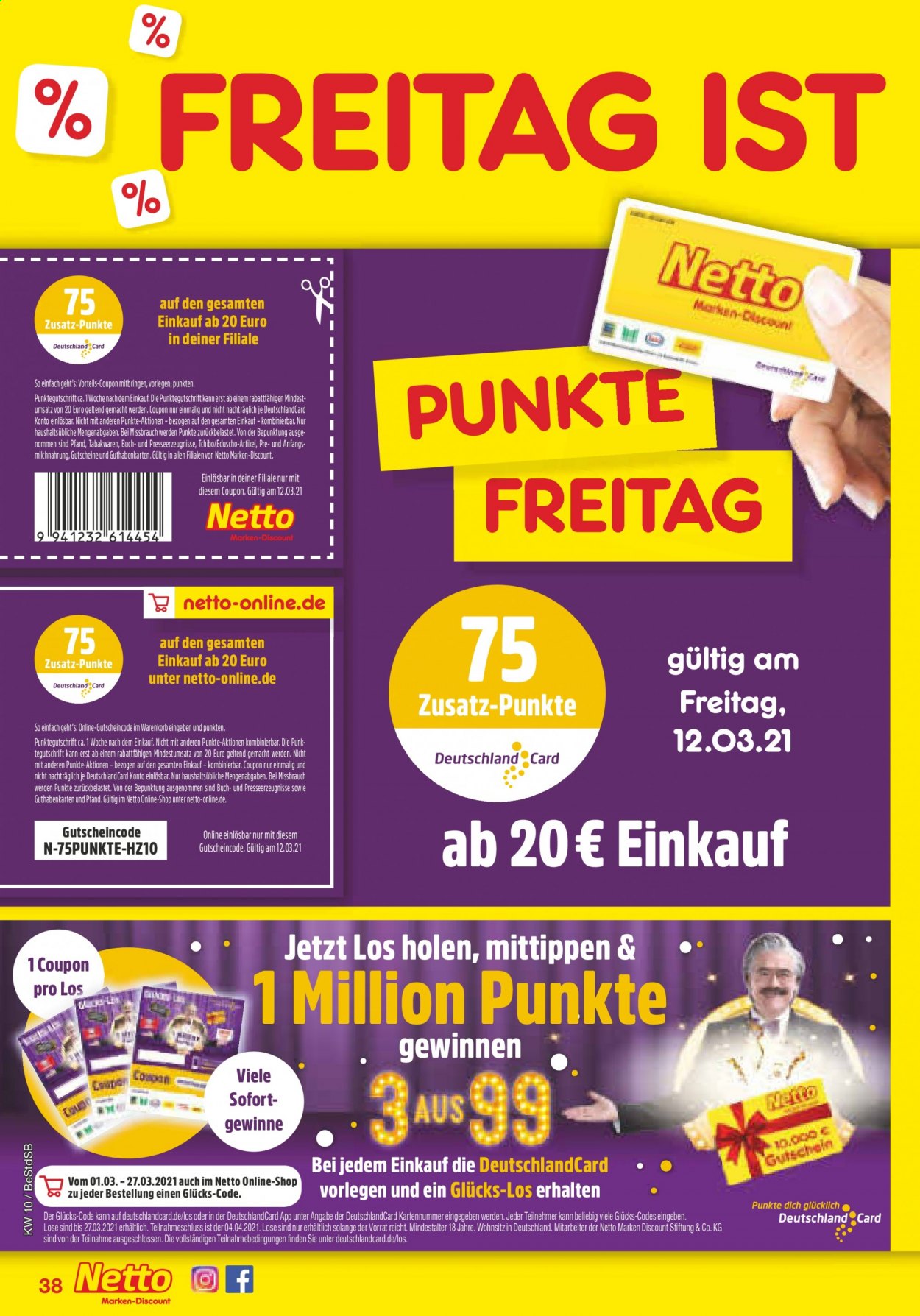 Netto Marken-Discount Prospekte  - 8.03.2021 - 13.03.2021. Seite 40