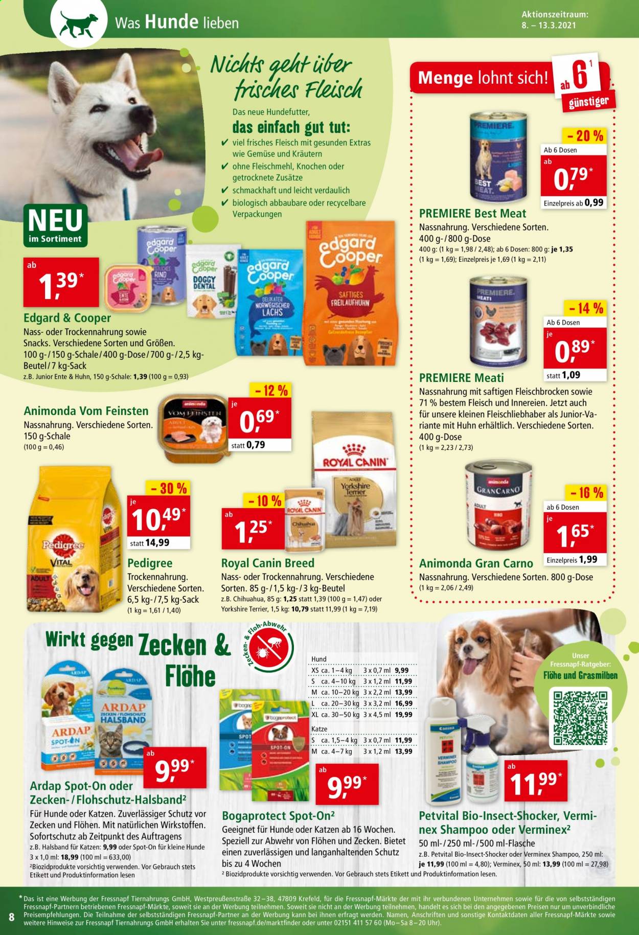 Fressnapf Prospekte  - 8.03.2021 - 13.03.2021. Seite 8