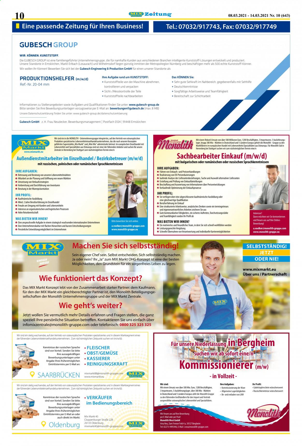 Mix Markt Prospekte  - 8.03.2021 - 14.03.2021. Seite 3