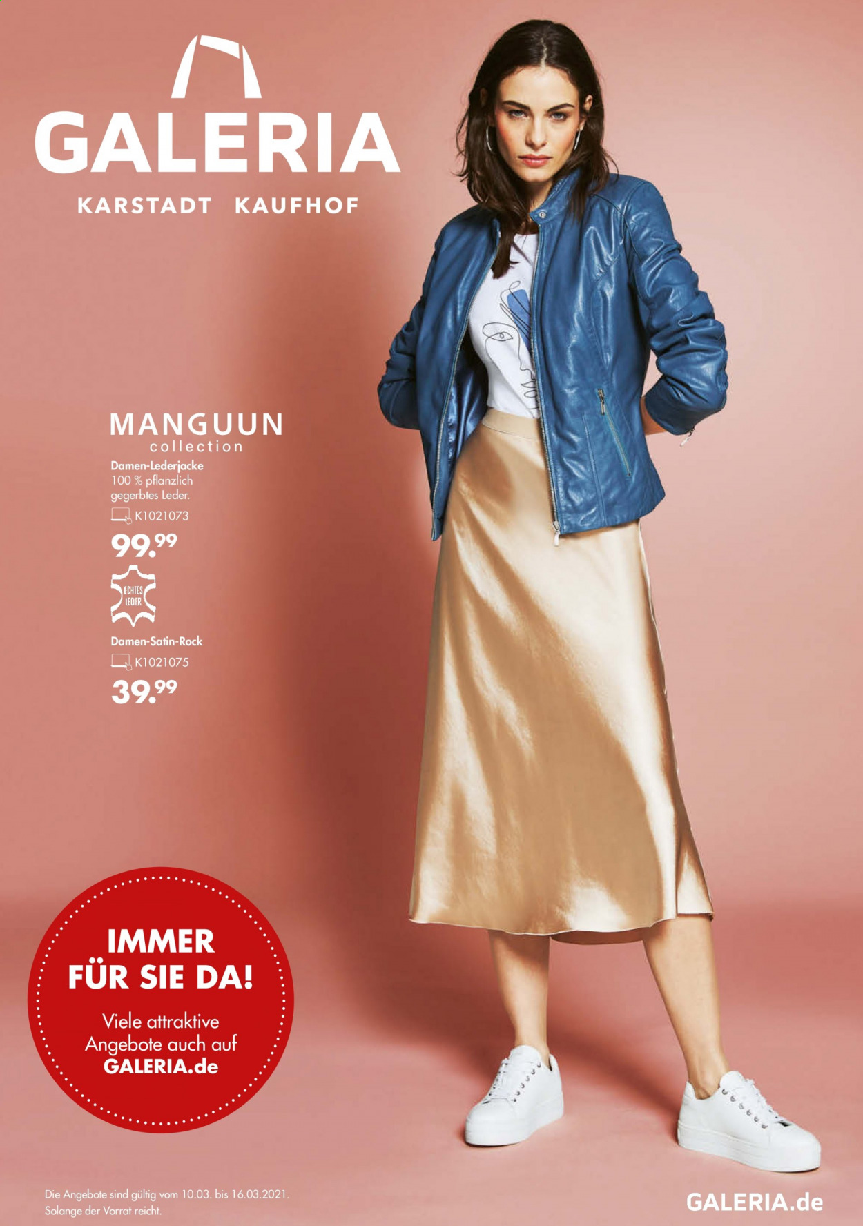 GALERIA Karstadt Kaufhof Prospekte  - 10.03.2021 - 16.03.2021. Seite 1