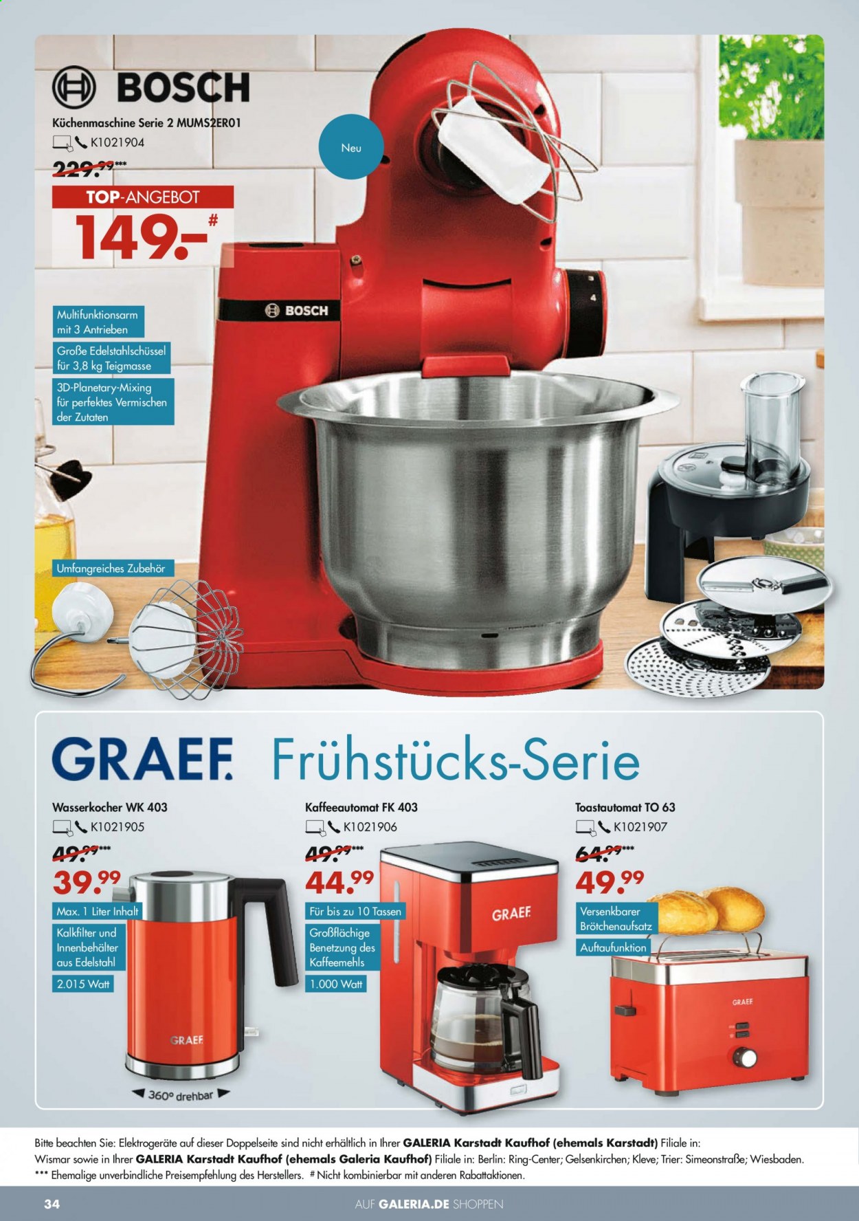 GALERIA Karstadt Kaufhof Prospekte  - 10.03.2021 - 16.03.2021. Seite 34