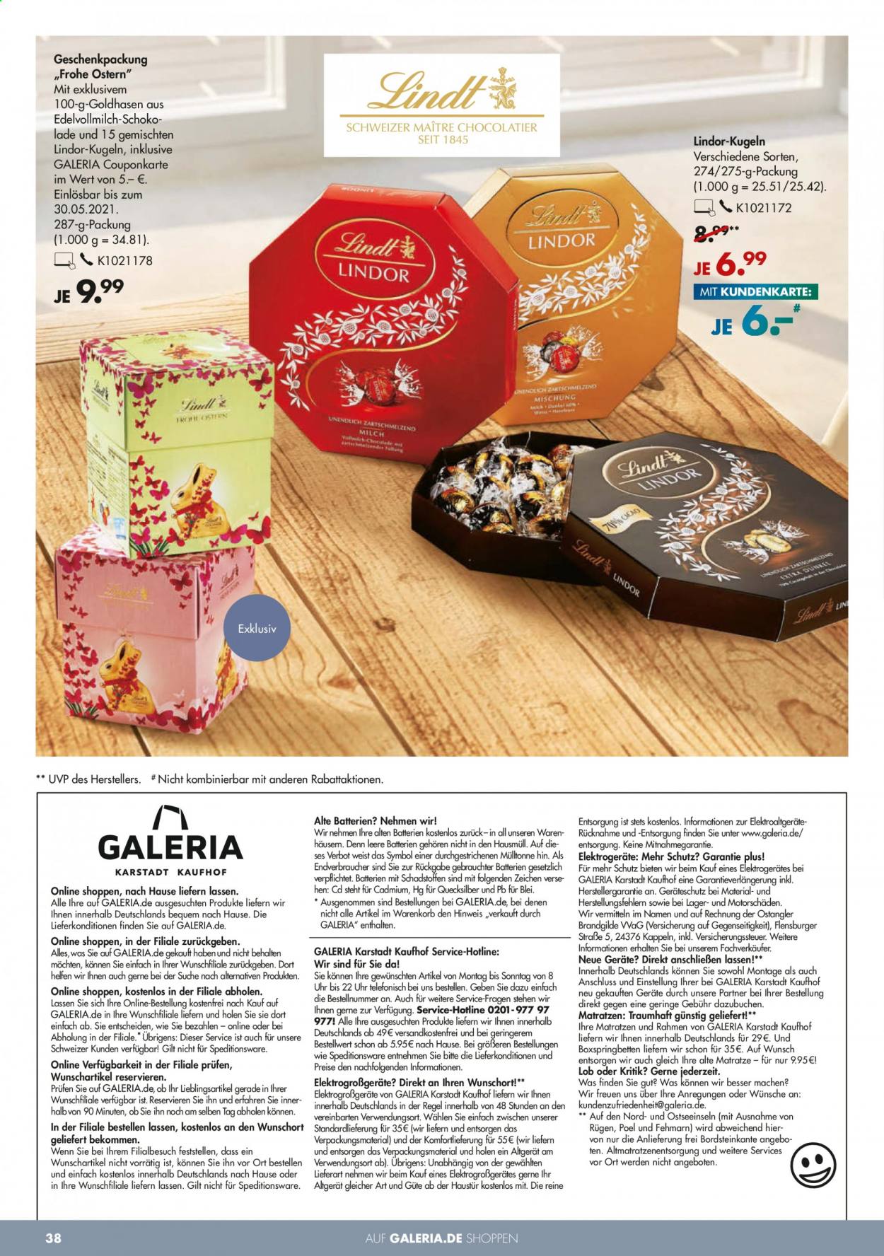 GALERIA Karstadt Kaufhof Prospekte  - 10.03.2021 - 16.03.2021. Seite 38
