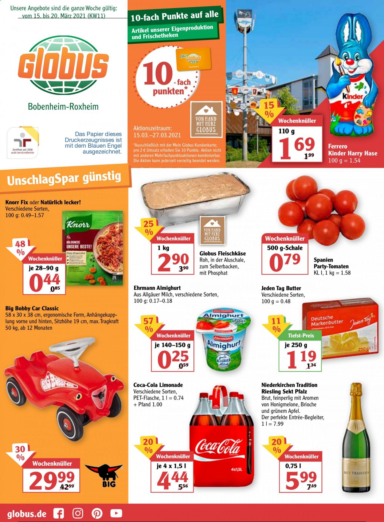 Globus Prospekte  - 15.03.2021 - 20.03.2021. Seite 1
