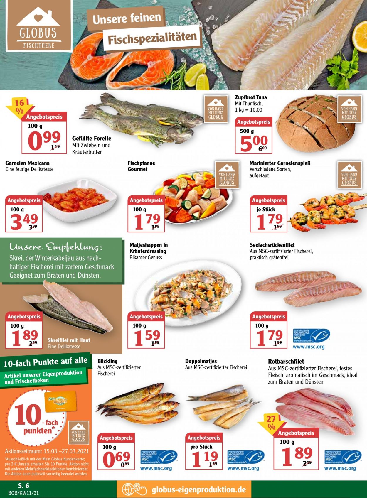 Globus Prospekte  - 15.03.2021 - 20.03.2021. Seite 6