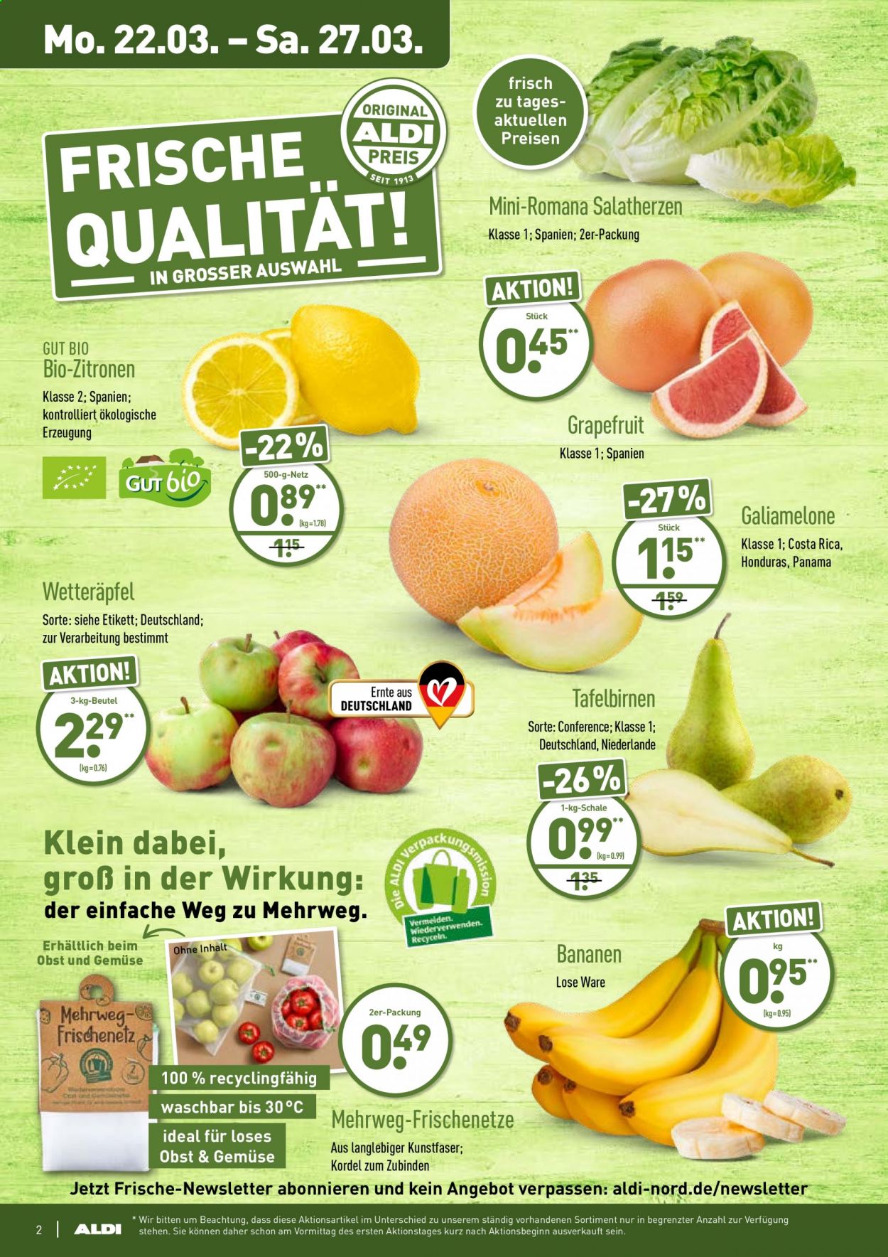 ALDI Nord Prospekte  - 22.03.2021 - 27.03.2021. Seite 2