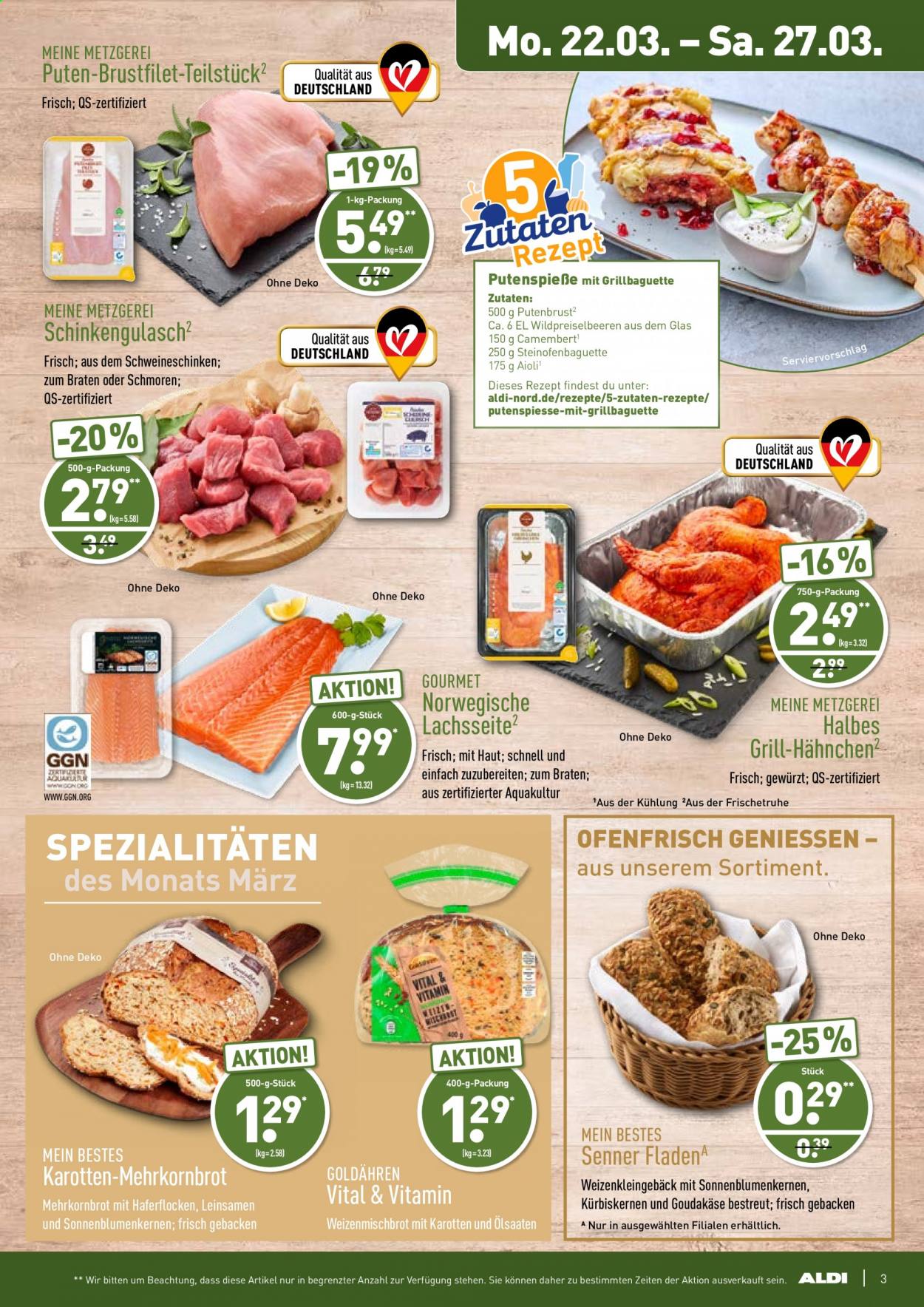 ALDI Nord Prospekte  - 22.03.2021 - 27.03.2021. Seite 3