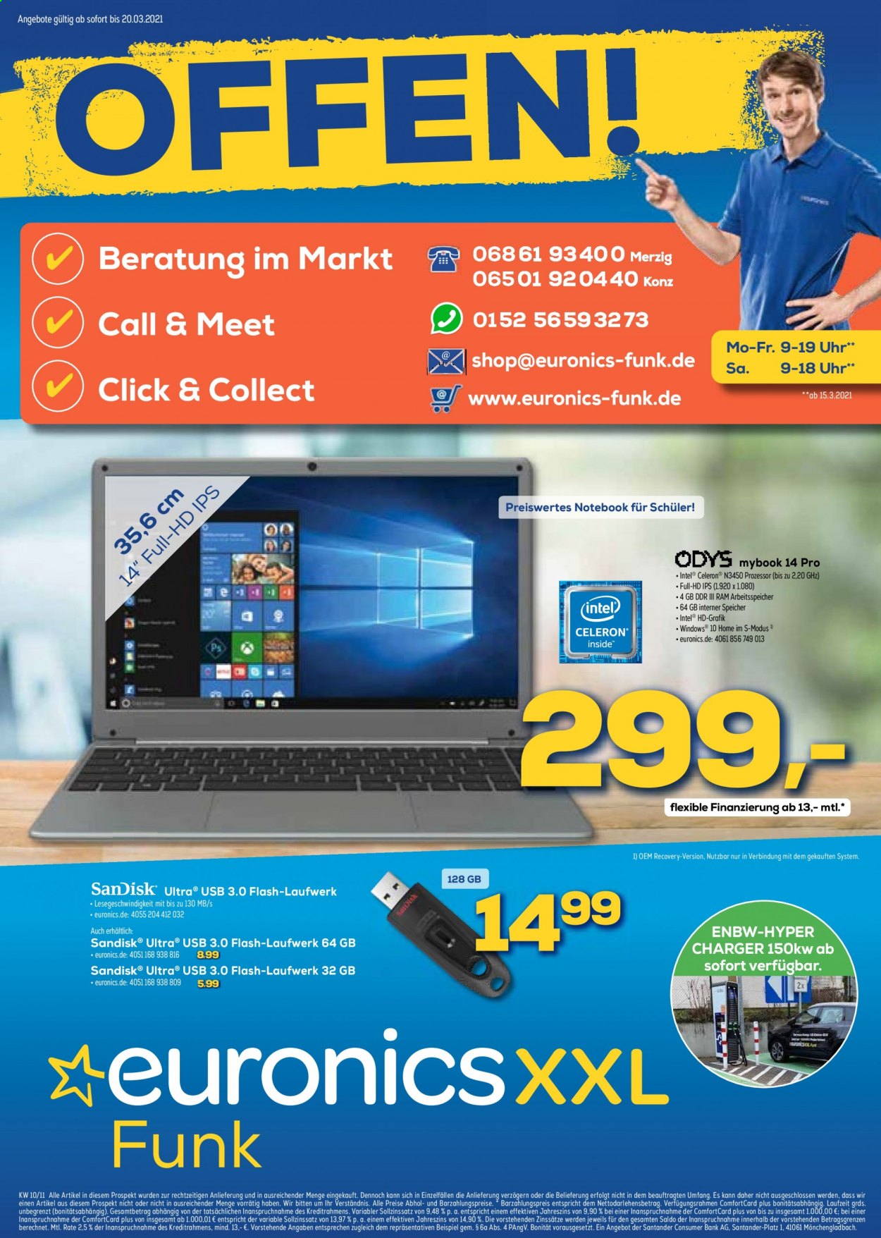 Euronics Prospekte  - 15.03.2021 - 20.03.2021. Seite 1