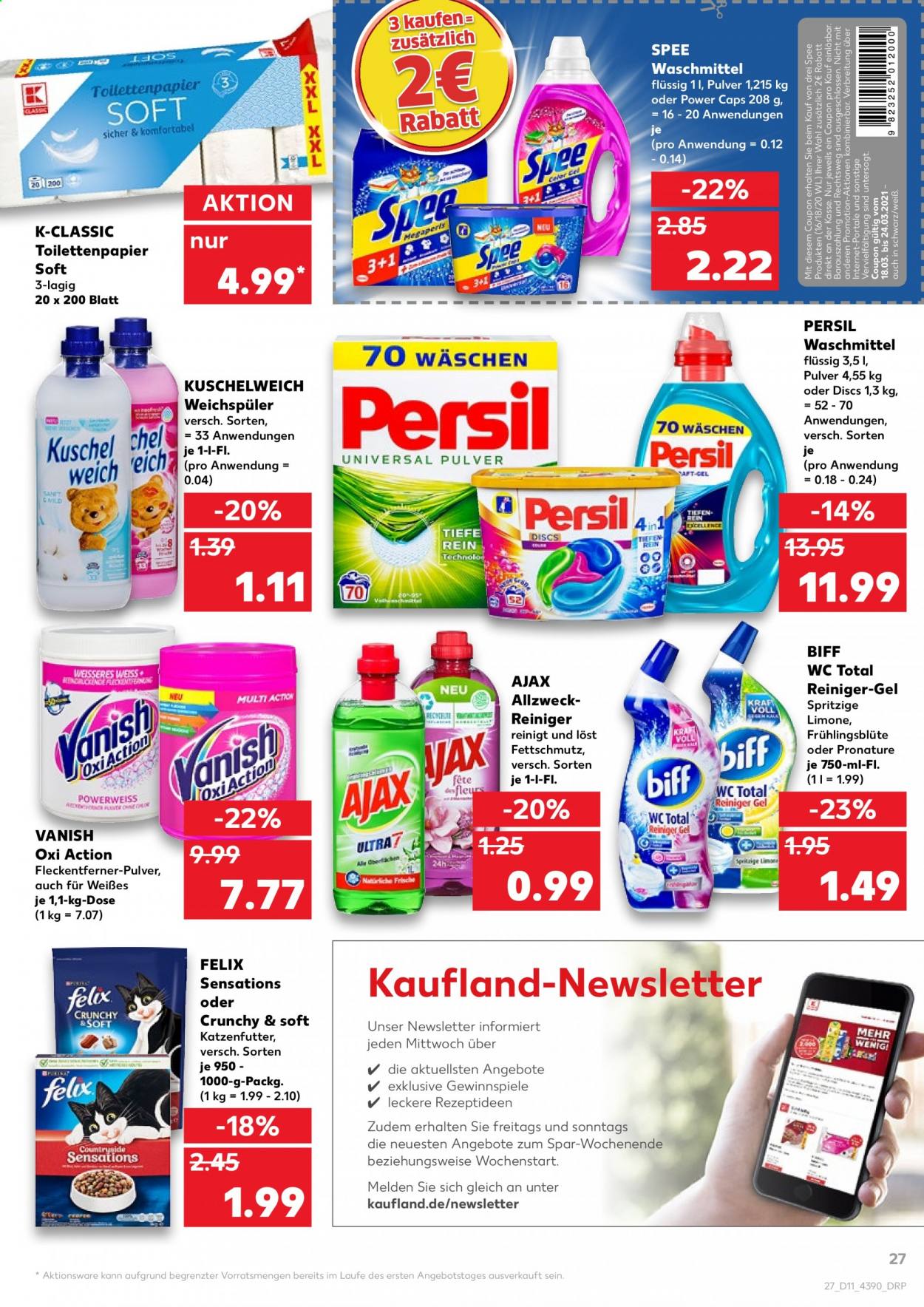 Kaufland Prospekte  - 18.03.2021 - 24.03.2021. Seite 27